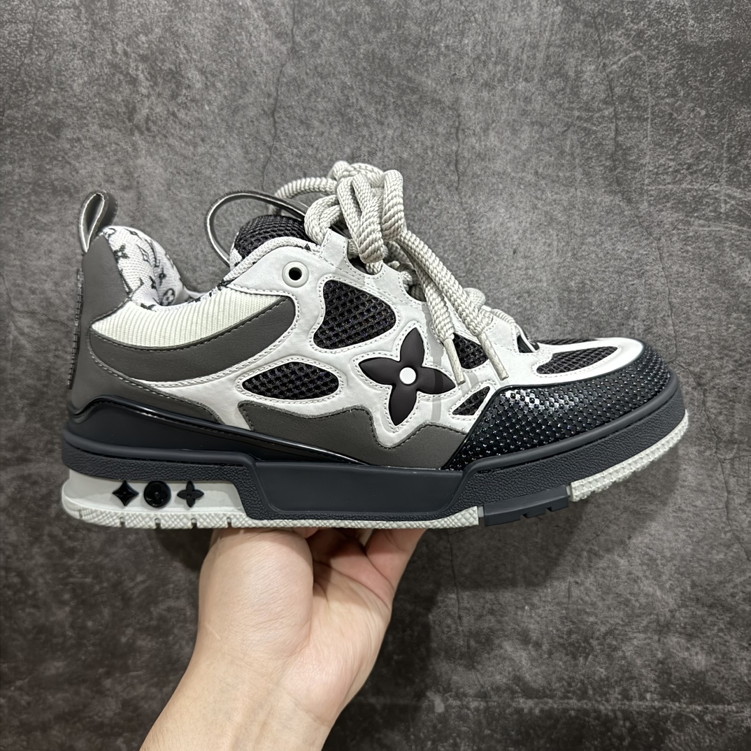 Louis Vuitton SKATE  LV  面包鞋 低筒 休闲鞋 板鞋 运动鞋 男鞋 女鞋 波鞋C0  灰色 1AC52M