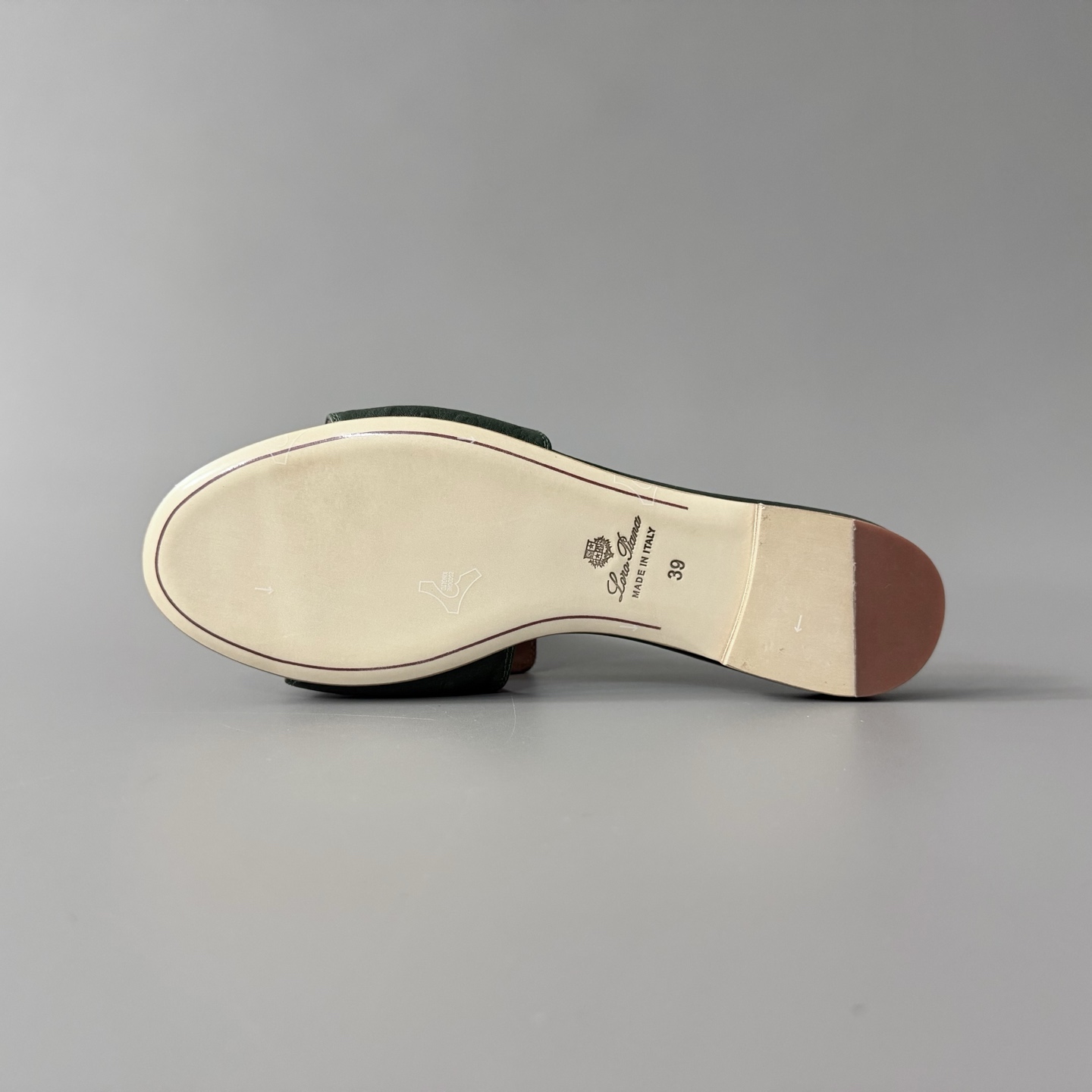 Women's LP Loro Piana Summer Charms Open-Toe Slip-On Slides with Pendant Detail