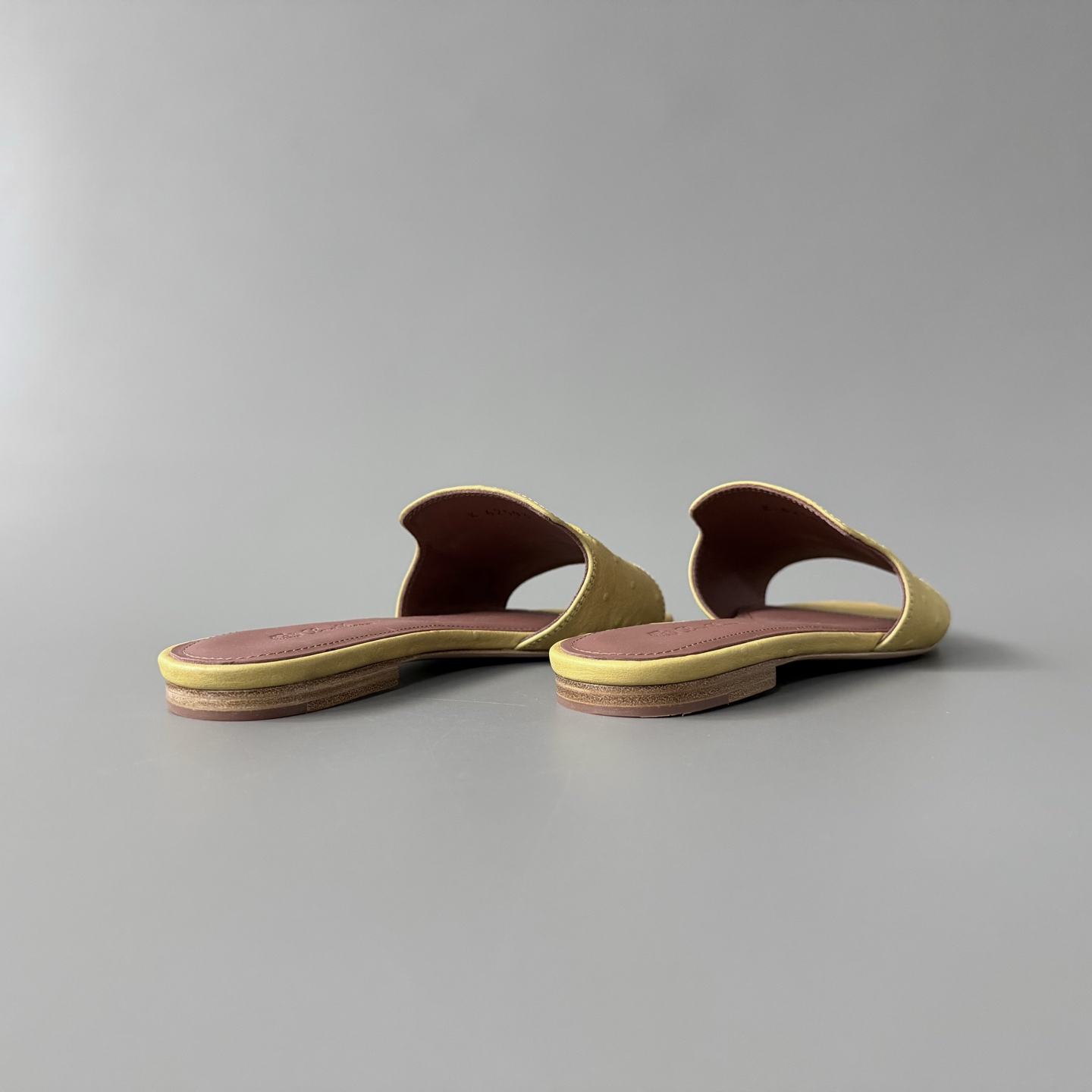 Women's LP Loro Piana Summer Charms Open-Toe Slip-On Slides with Pendant Detail