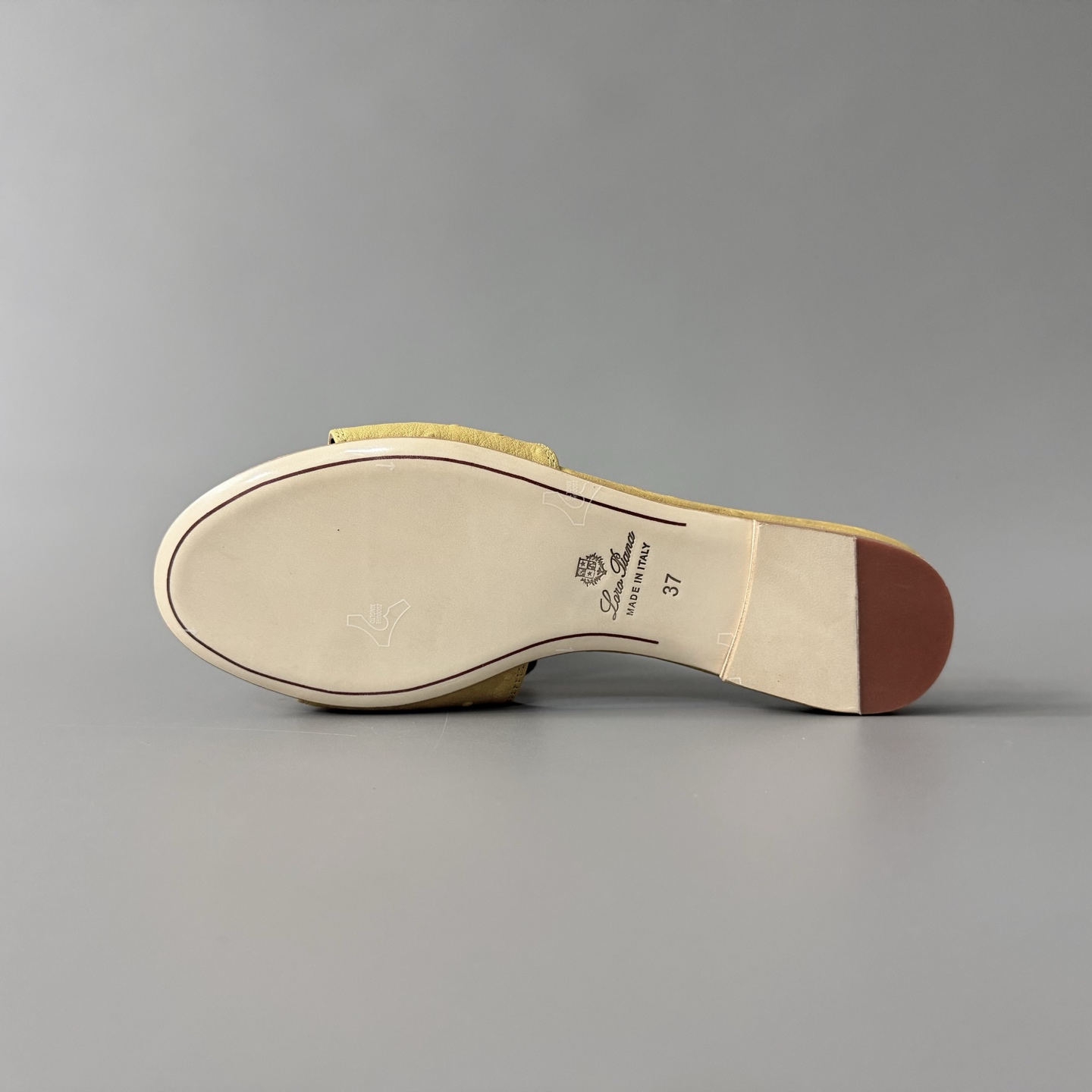 Women's LP Loro Piana Summer Charms Open-Toe Slip-On Slides with Pendant Detail