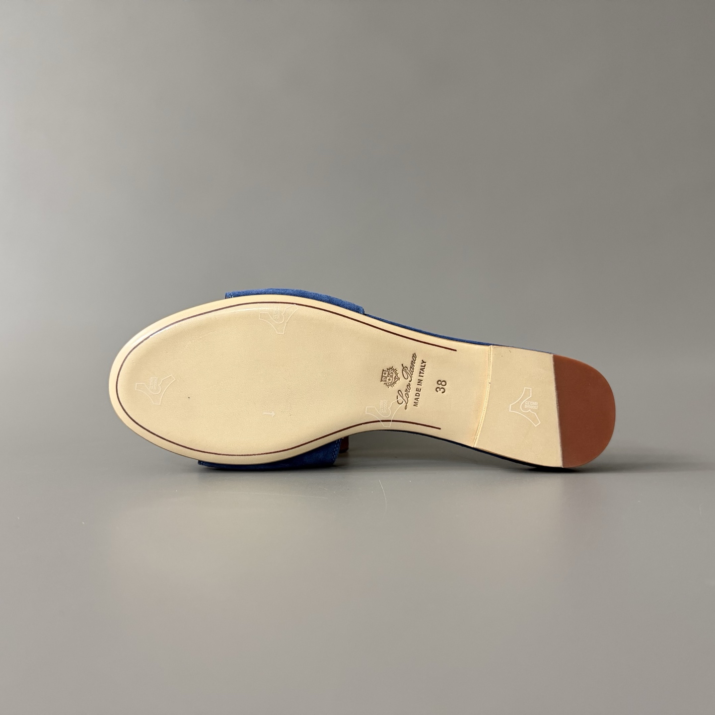   Women's LP Loro Piana Summer Charms Open-Toe Slip-On Slides with Pendant Detail