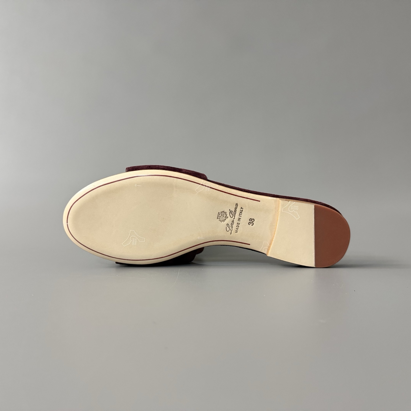 Women's LP Loro Piana Summer Charms Open-Toe Slip-On Slides with Pendant Detail