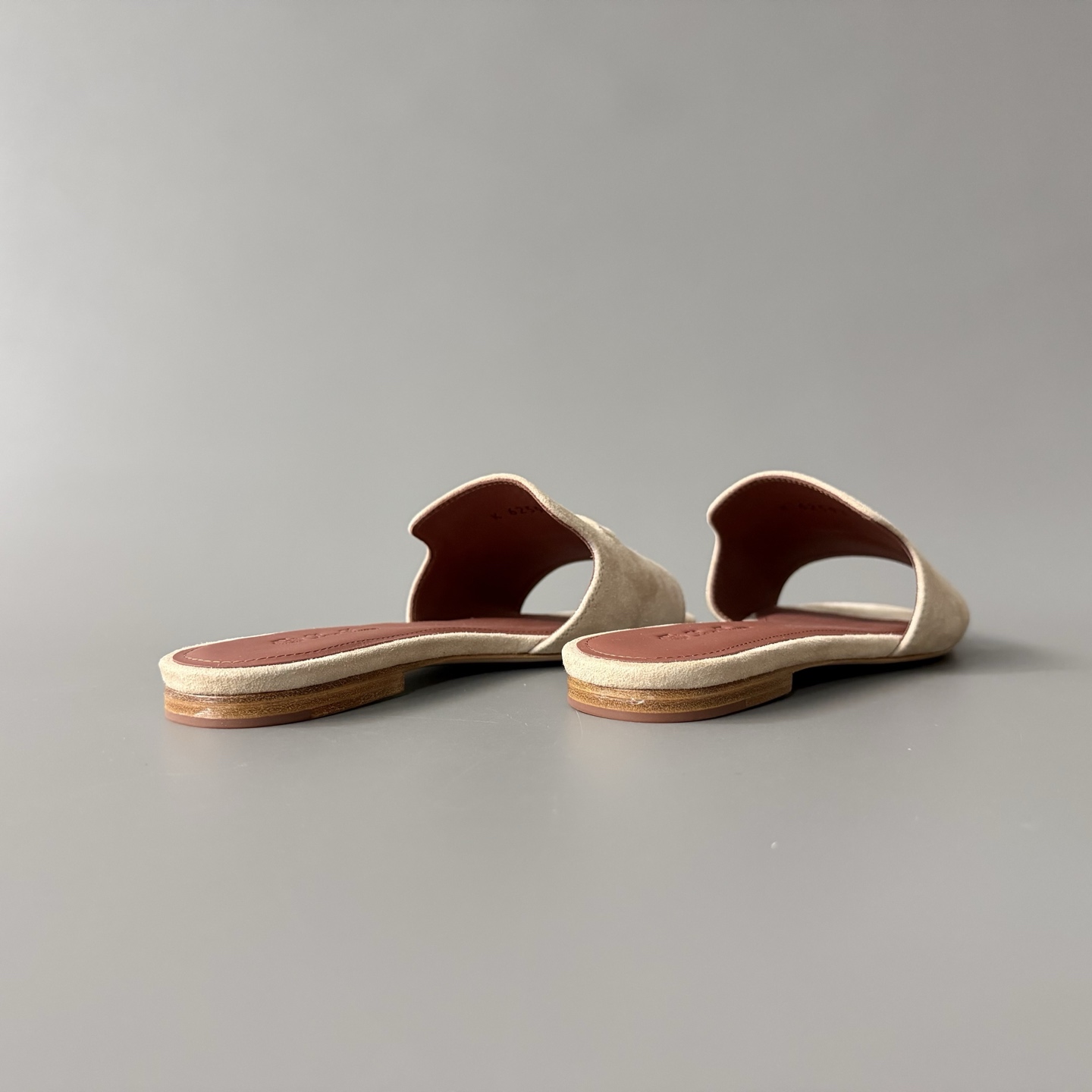 Women's LP Loro Piana Summer Charms Open-Toe Slip-On Slides with Pendant Detail