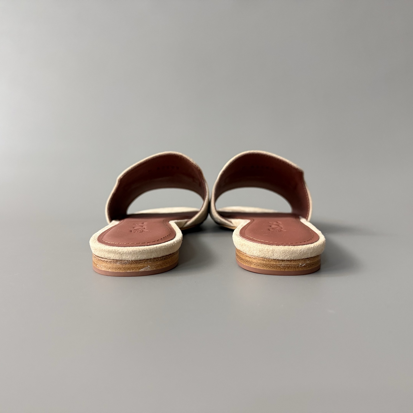Women's LP Loro Piana Summer Charms Open-Toe Slip-On Slides with Pendant Detail