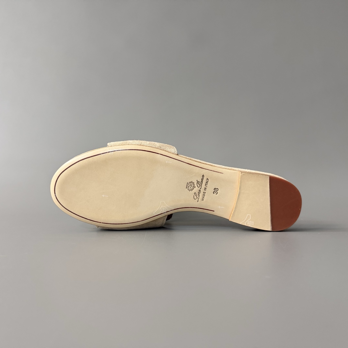 Women's LP Loro Piana Summer Charms Open-Toe Slip-On Slides with Pendant Detail