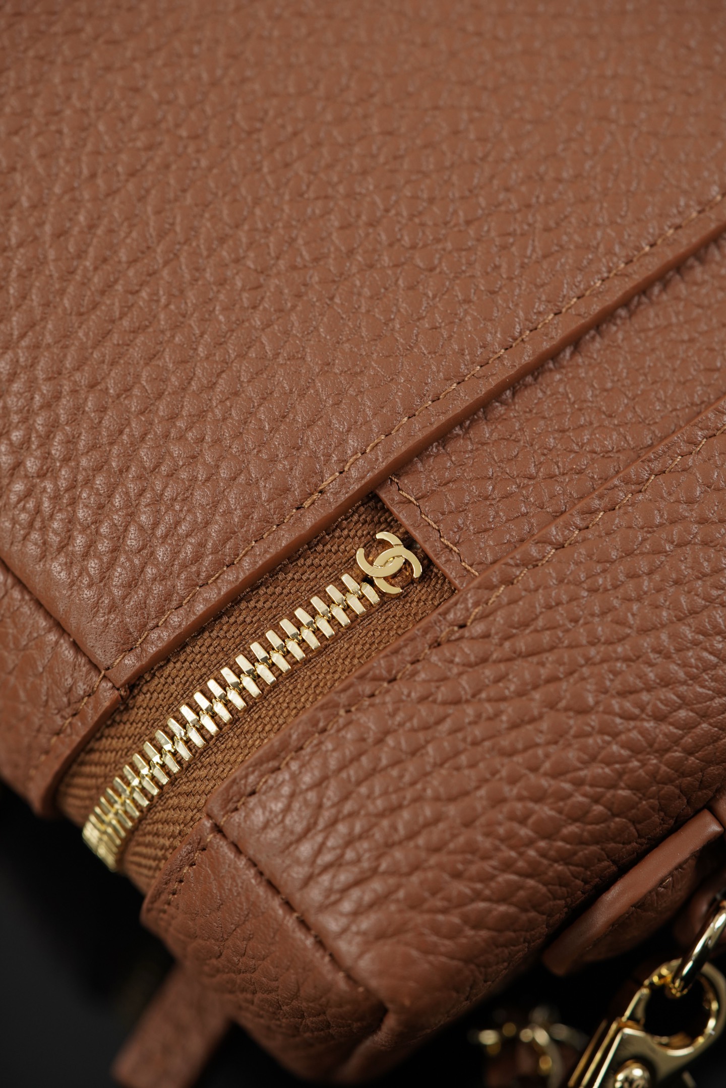 Chanel 26A Medium Brown Calfskin Handbag/Vanity Case A20