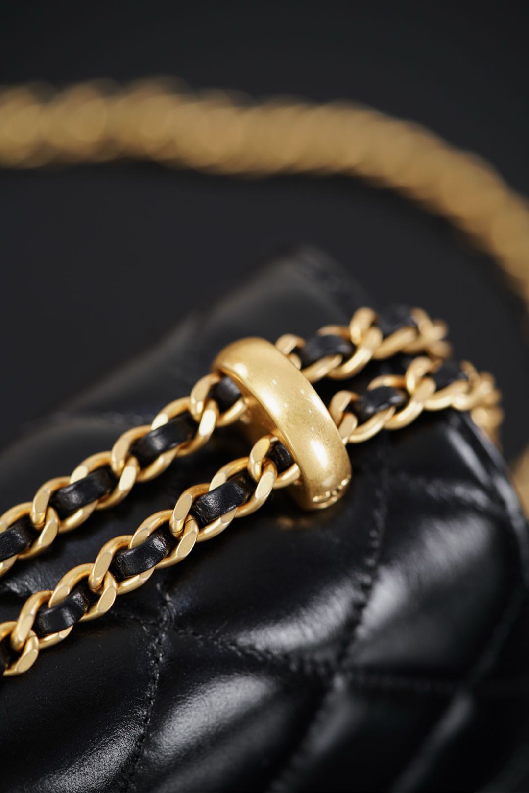 Chanel 25S CF Mini Black Lambskin Crossbody Bag-A20