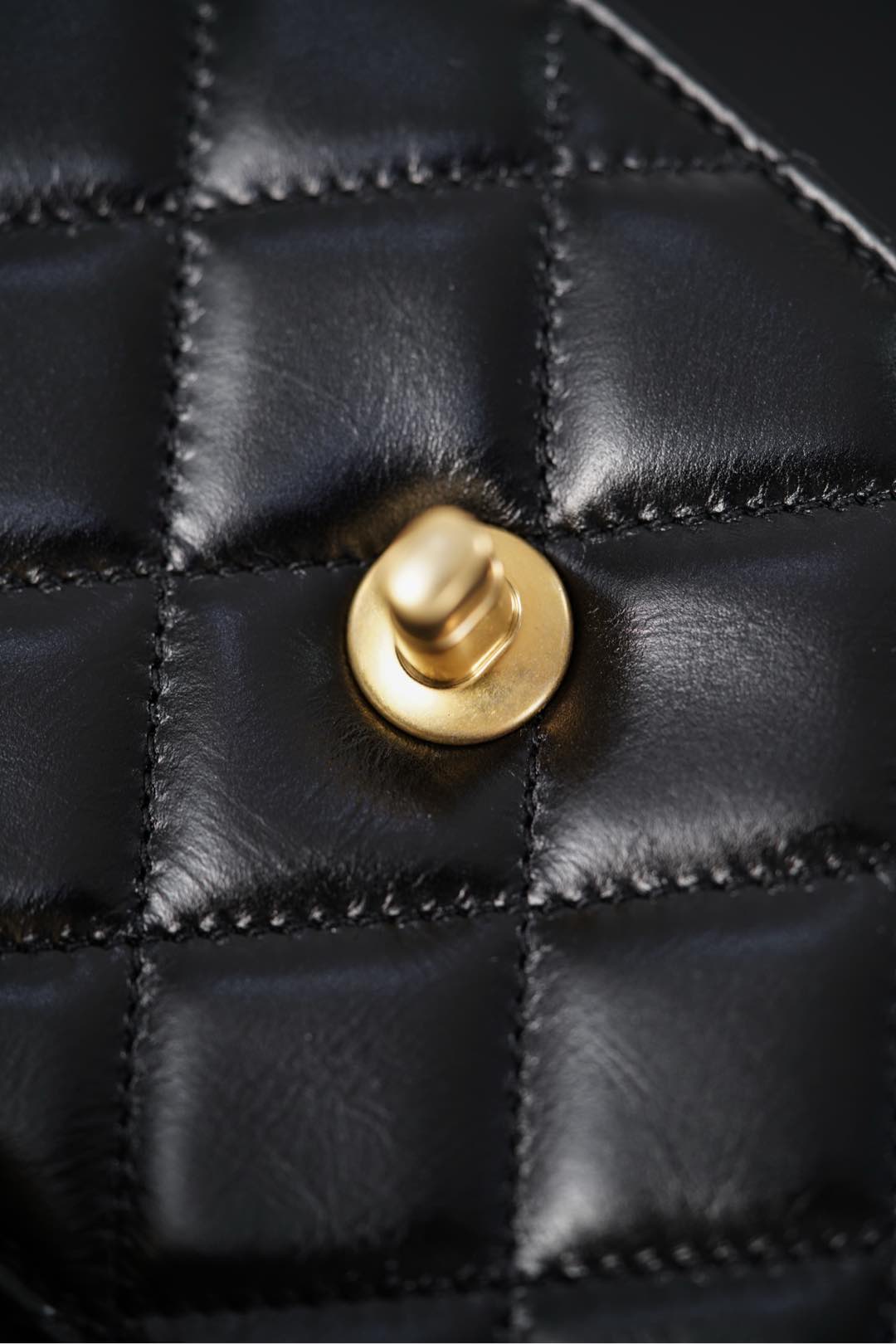 Chanel 25S CF Mini Black Lambskin Crossbody Bag-A20