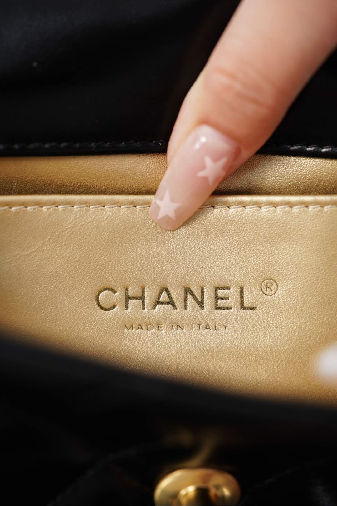 Chanel 25S CF Mini Black Lambskin Crossbody Bag-A20