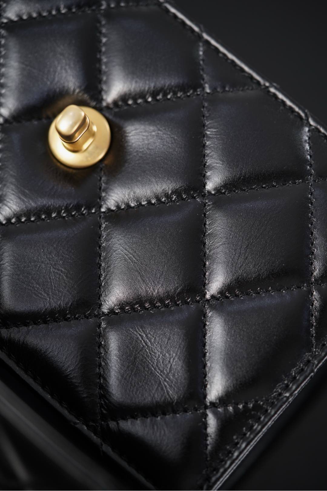 Chanel 25S CF Mini Black Lambskin Crossbody Bag-A20