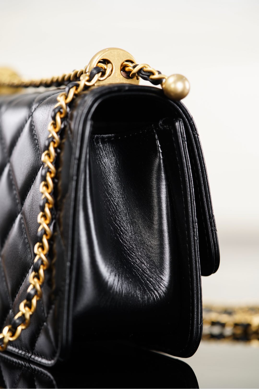 Chanel 25S CF Mini Black Lambskin Crossbody Bag-A20
