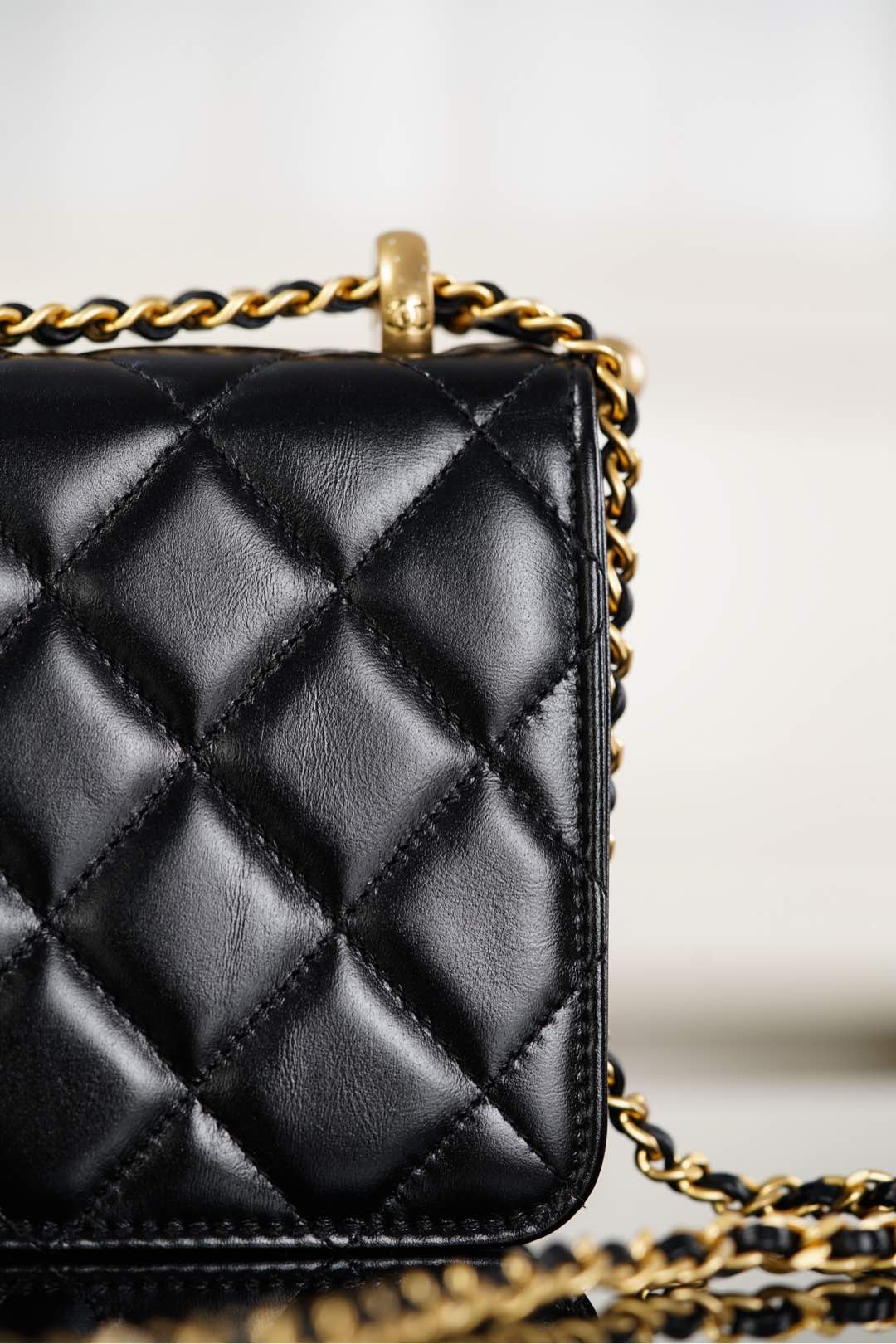 Chanel 25S CF Mini Black Lambskin Crossbody Bag-A20