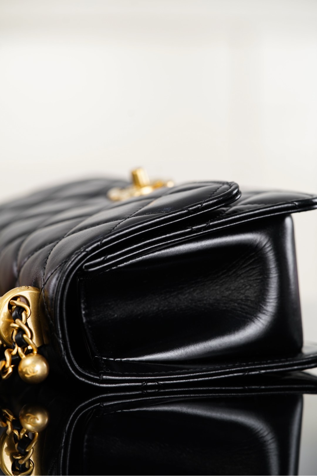 Chanel 25S CF Mini Black Lambskin Crossbody Bag-A20