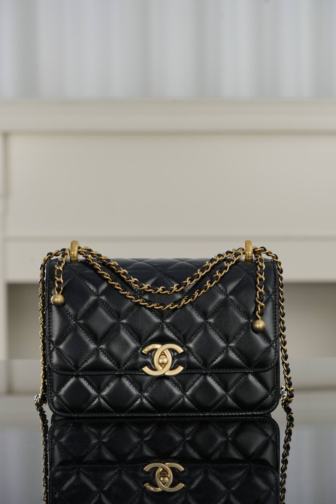 Chanel 25S CF Small – Black Lambskin Crossbody Bag – A20-AS2649-B05973-94305