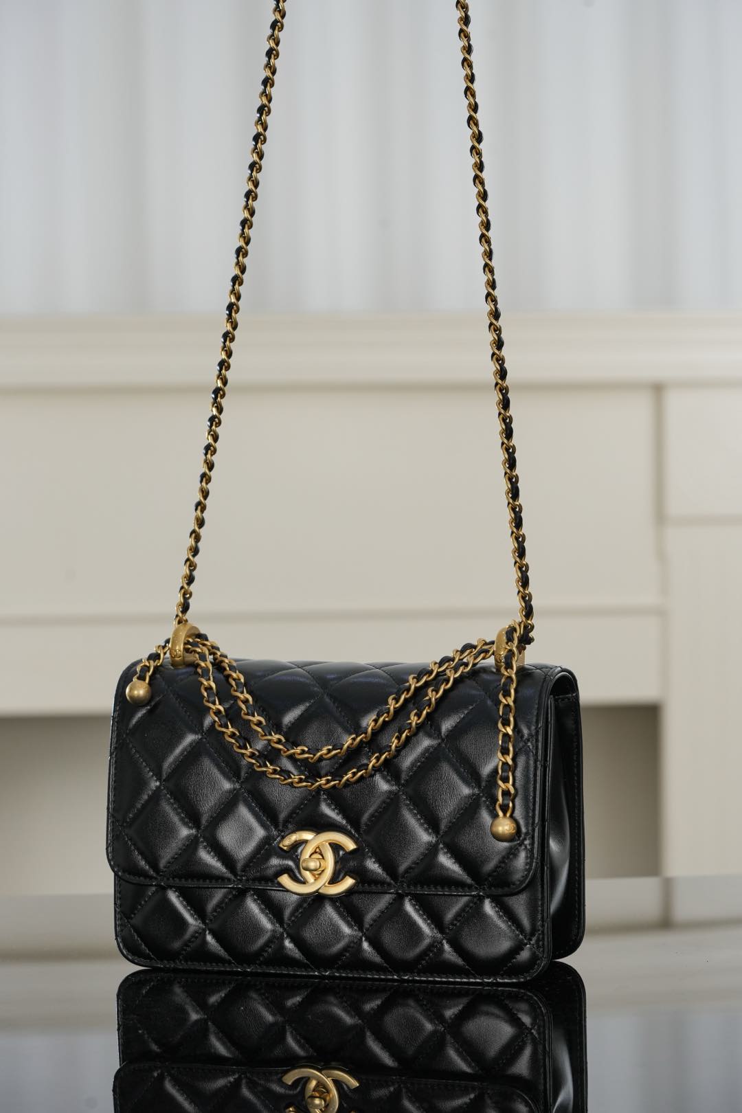 Chanel 25S CF Small – Black Lambskin Crossbody Bag – A20-AS2649-B05973-94305