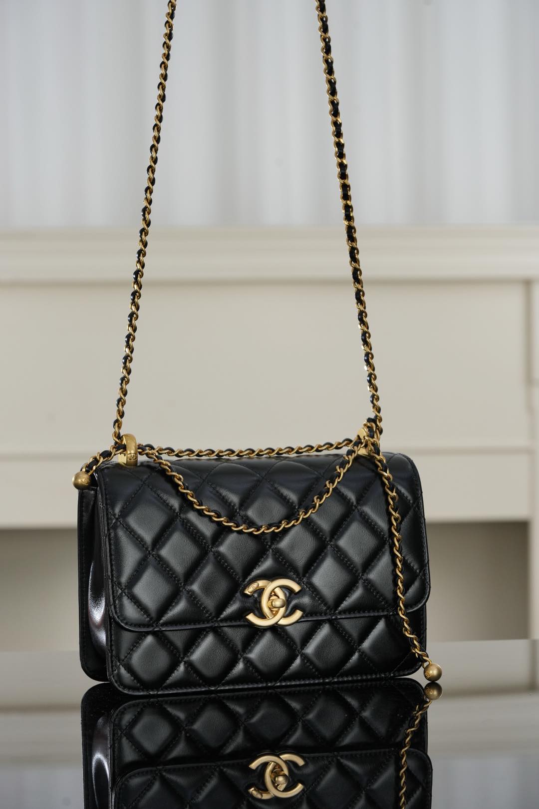 Chanel 25S CF Small – Black Lambskin Crossbody Bag – A20-AS2649-B05973-94305