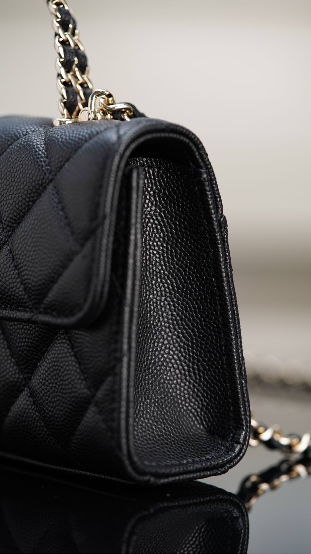 Chanel 25S Kelly – Black Lambskin Crossbody Bag – A20- 