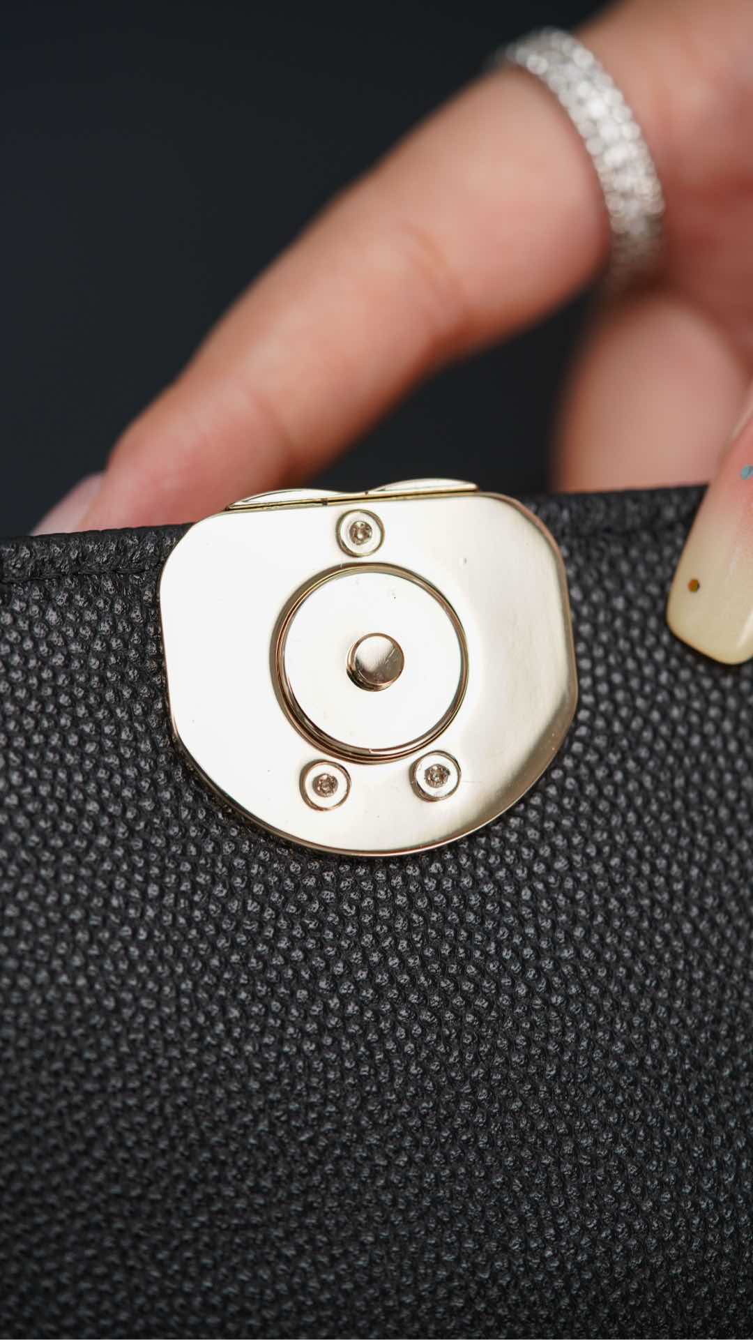 Chanel 25S Kelly – Black Lambskin Crossbody Bag – A20- 