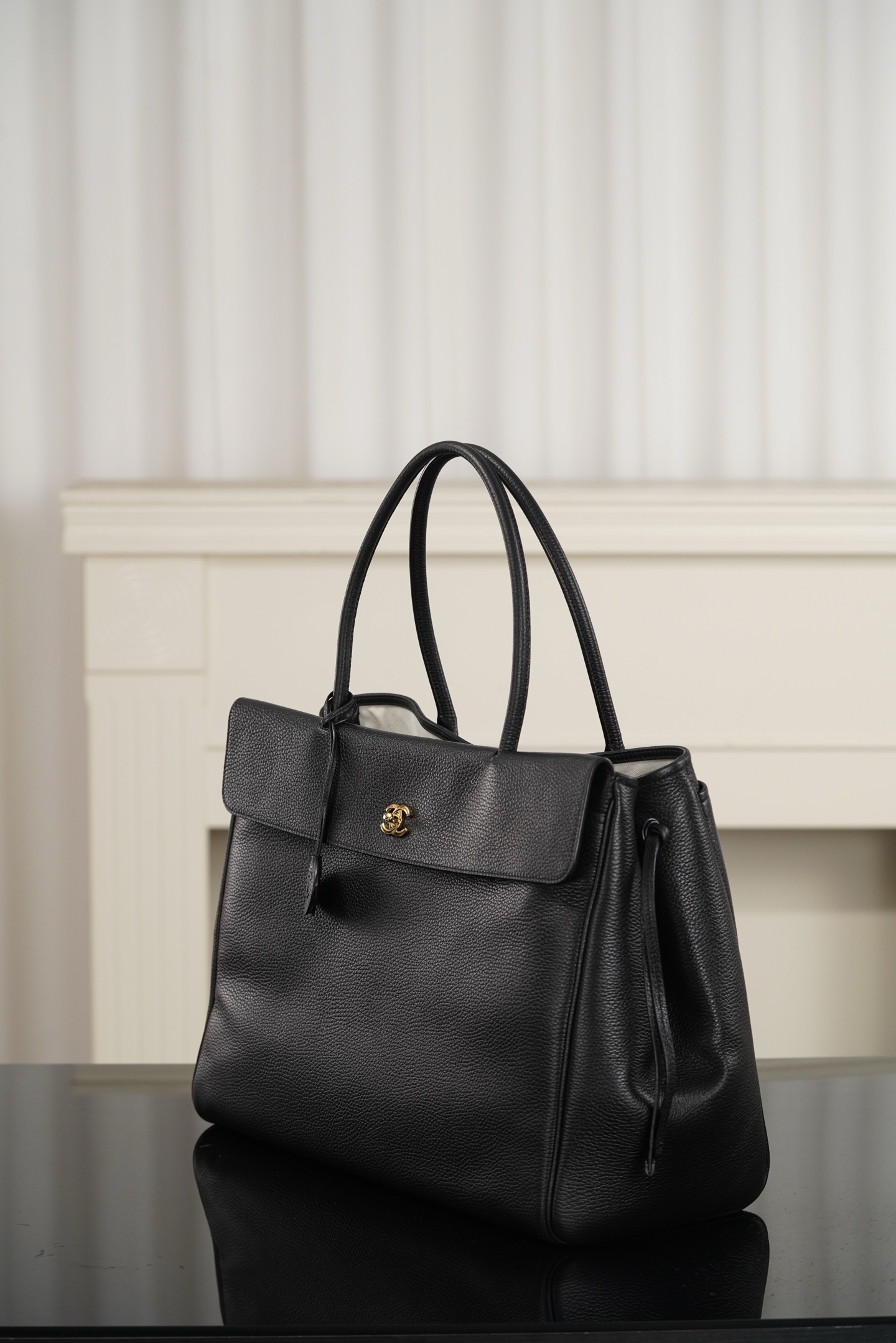 large CHANEL 托特 手提 26s shopping bags- (Black ) A5- AS6289-B24248-94305