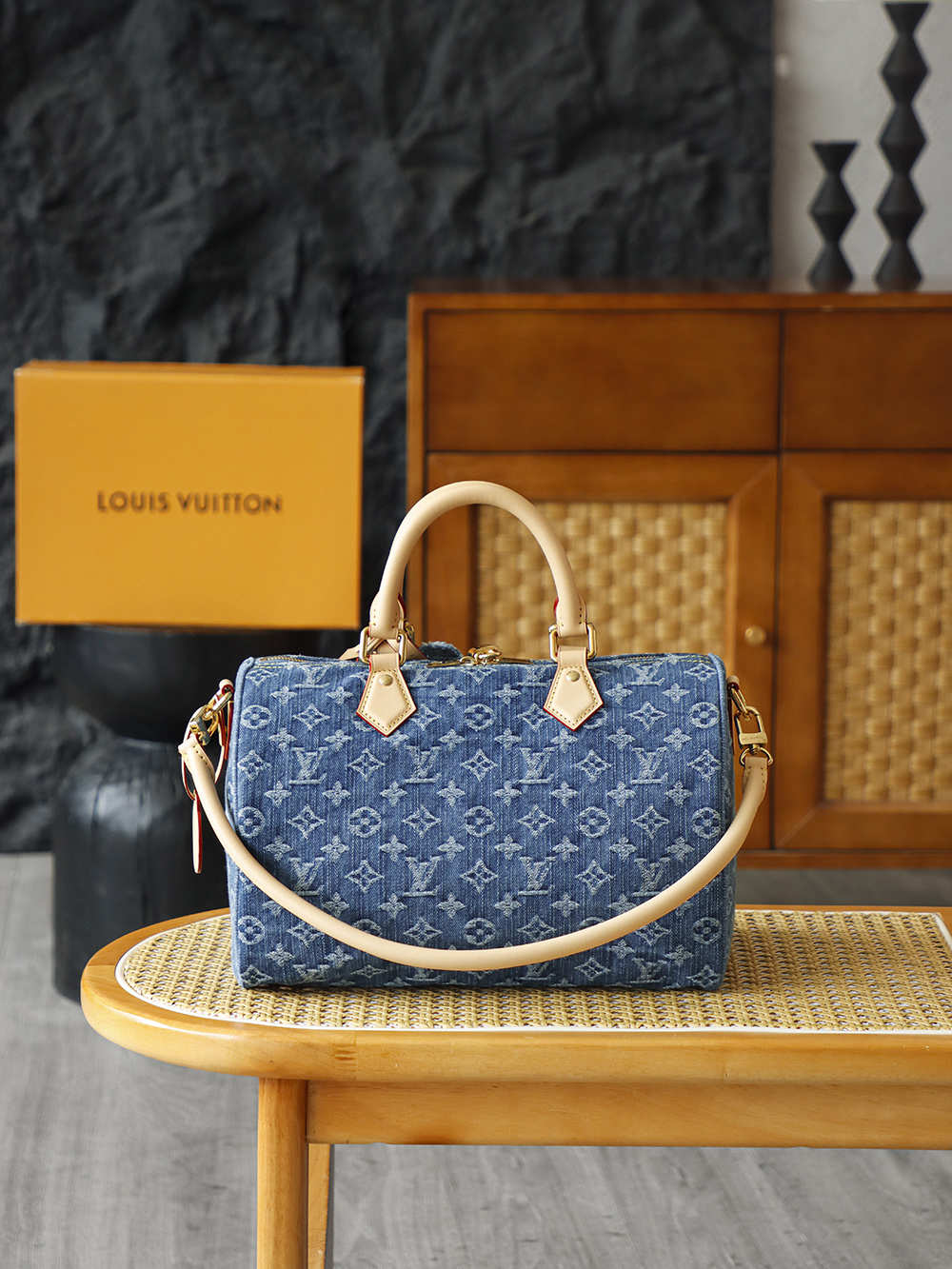 Louis Vuitton Speedy Bandoulière 30 Denim – 1:1 Top-Tier Replica (H0 M14430)