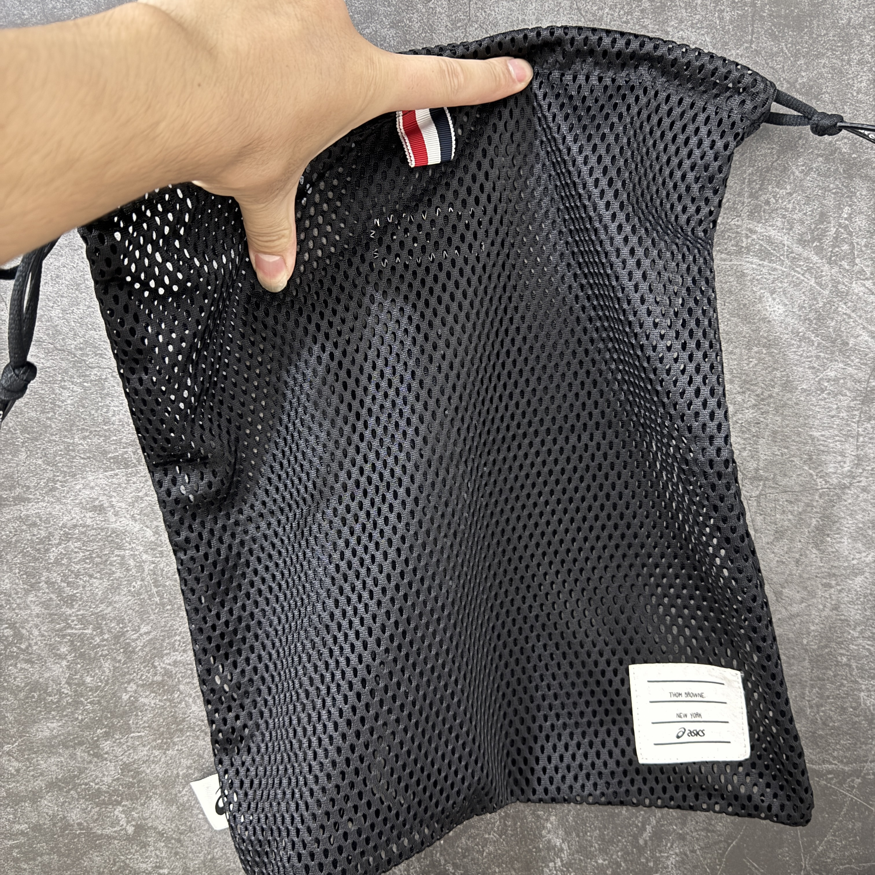 新版 Thom Browne x Asics K14 TB亚瑟士  低筒 减震 户外 运动鞋 跑步鞋  休闲鞋 板鞋 男女同款 黑色 UFC001B-L0195-001