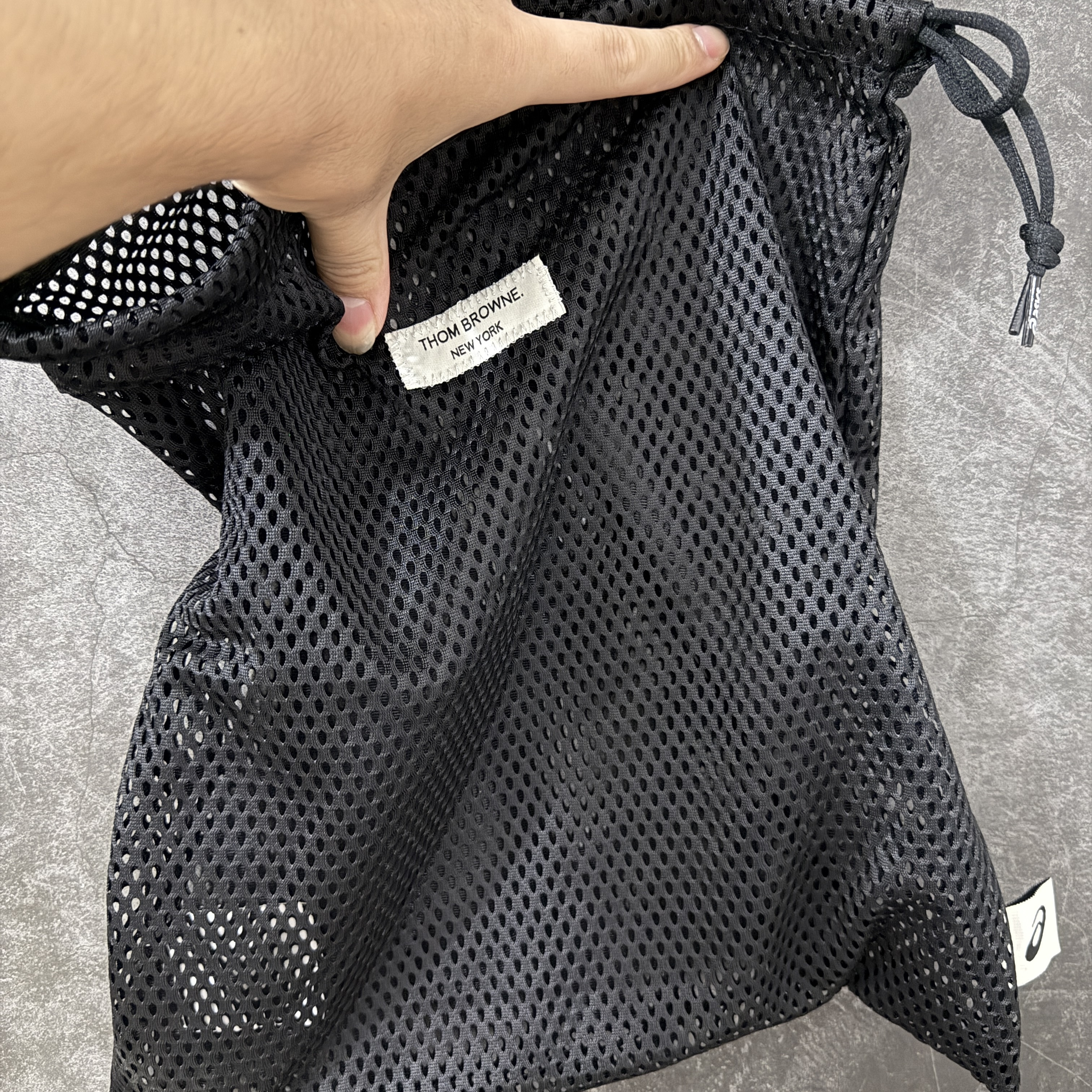 新版 Thom Browne x Asics K14 TB亚瑟士  低筒 减震 户外 运动鞋 跑步鞋  休闲鞋 板鞋 男女同款 黑色 UFC001B-L0195-001
