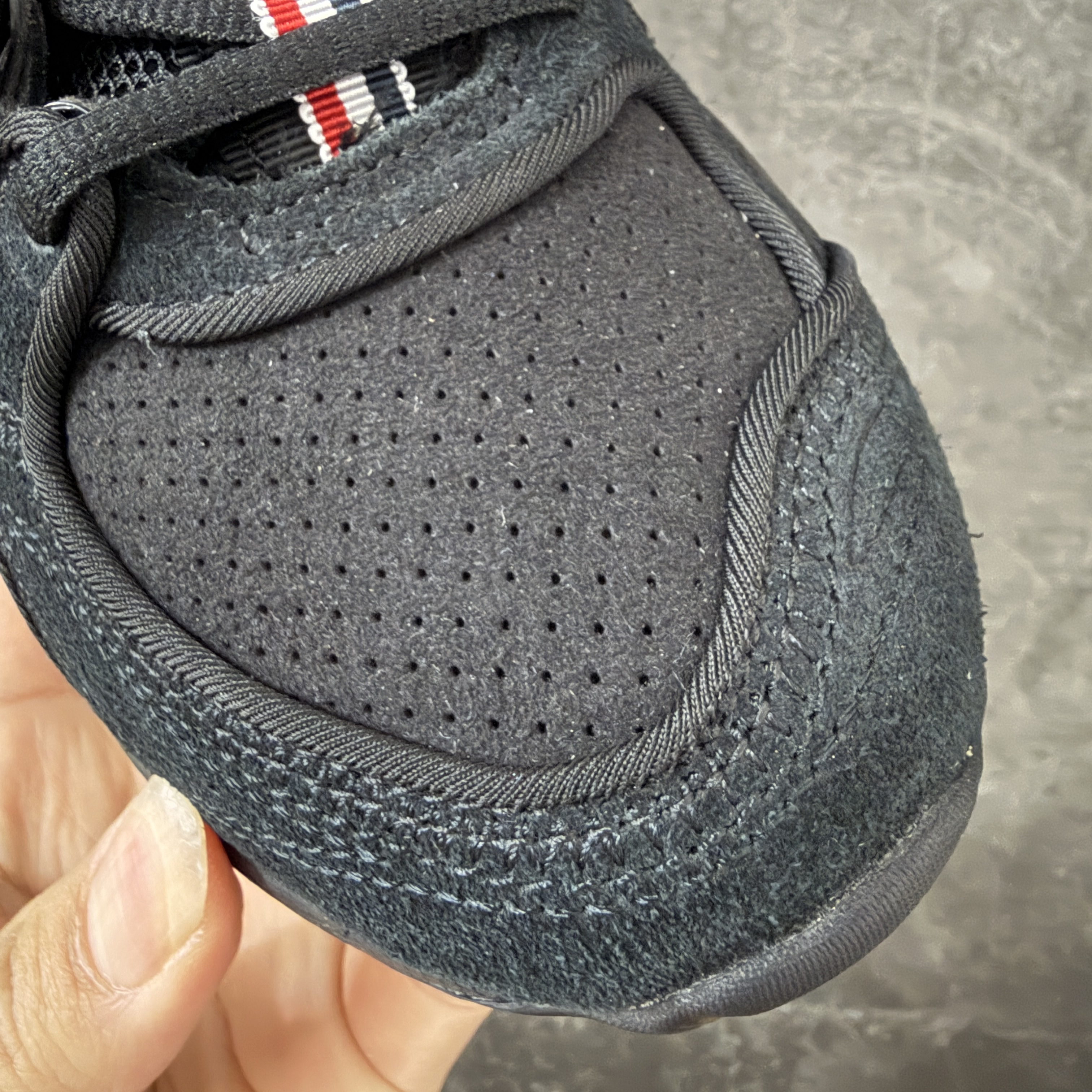 新版 Thom Browne x Asics K14 TB亚瑟士  低筒 减震 户外 运动鞋 跑步鞋  休闲鞋 板鞋 男女同款 黑色 UFC001B-L0195-001