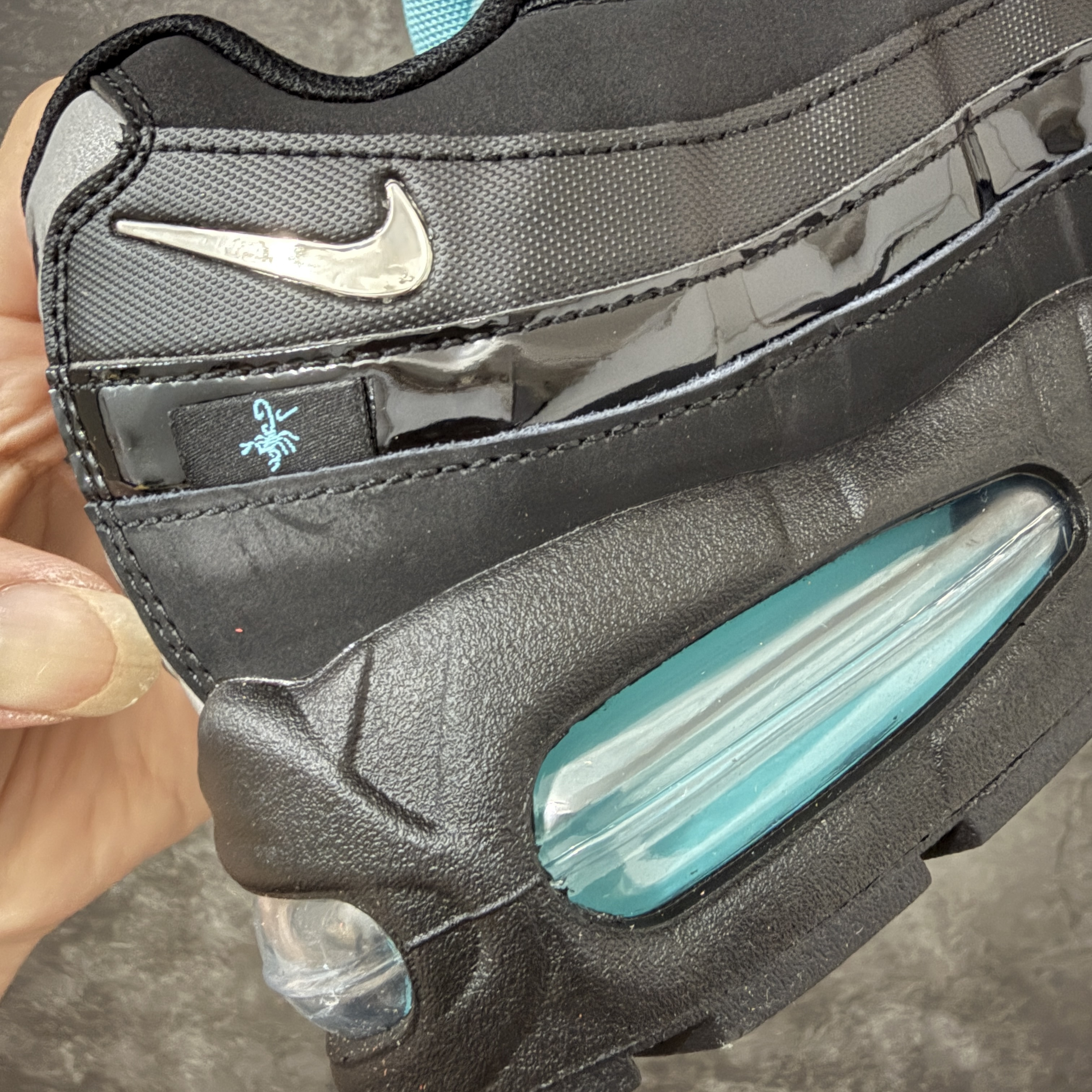 升级最终版Palace  Air Max 95  低筒 网布防滑 运动鞋 休闲鞋 球鞋 男鞋 波鞋   黑绿蝎子  货号：IM4691-001