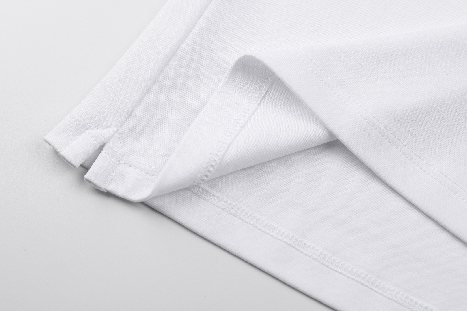 Brunello Cucinelli BC 拼接条纹刺绣Polo衫 短袖 T恤 白色 A2