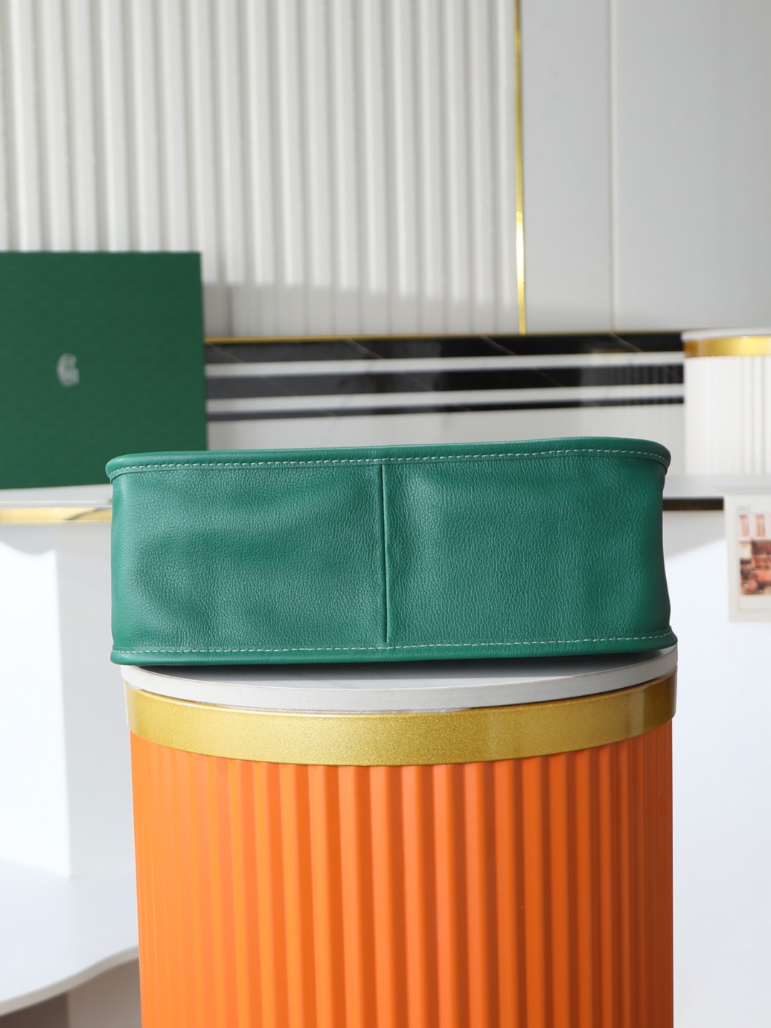 戈雅 斜跨 Goyard MUSETTE – Leather, Beechwood, and Canvas with Calfskin Trim F0-MUSETTPMLTY-01CG01P