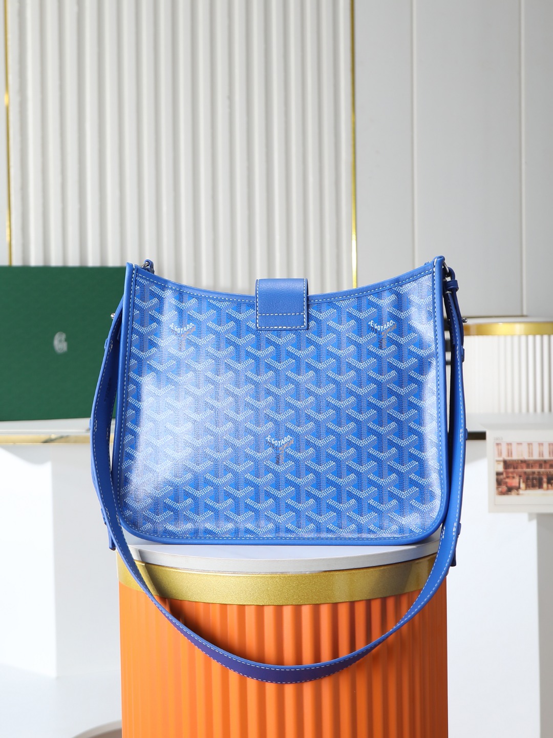 戈雅 斜跨 Goyard MUSETTE – Leather, Beechwood, and Canvas with Calfskin Trim F0-MUSETTPMLTY-01CG01P