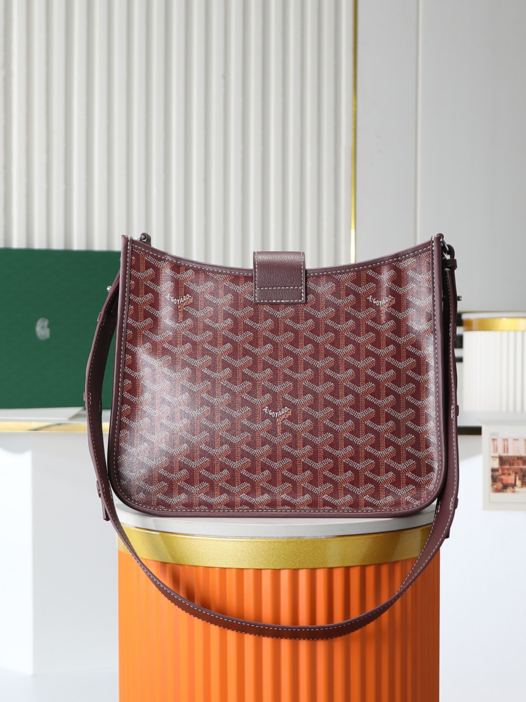 戈雅 斜跨 Goyard MUSETTE – Leather, Beechwood, and Canvas with Calfskin Trim F0-MUSETTPMLTY-01CG01P