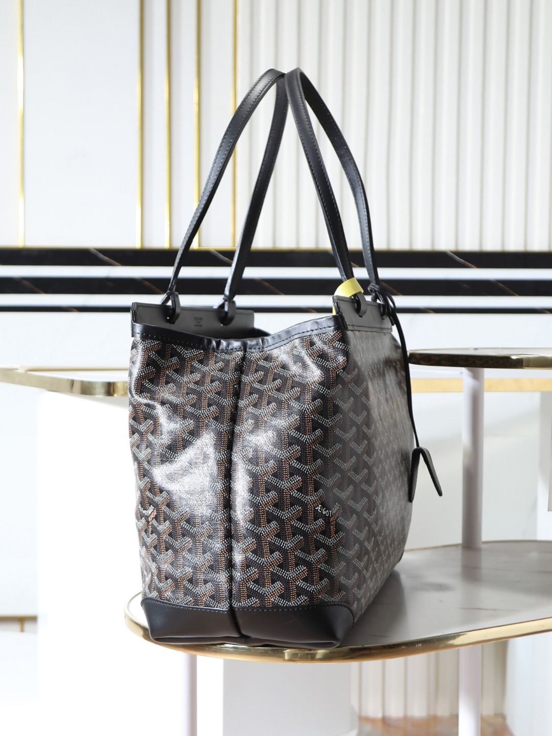 GOYARD 戈雅  托特手提 Biaude -Tote Bag (Canvas and Leather) — Dual-Use Handheld/Shoulder Bag-F0-BELBIAPMLTY