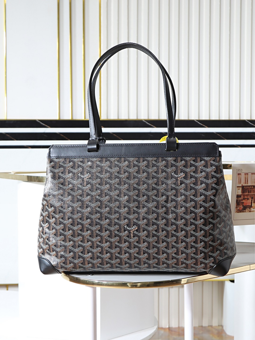 GOYARD 戈雅  托特手提 Biaude -Tote Bag (Canvas and Leather) — Dual-Use Handheld/Shoulder Bag-F0-BELBIAPMLTY