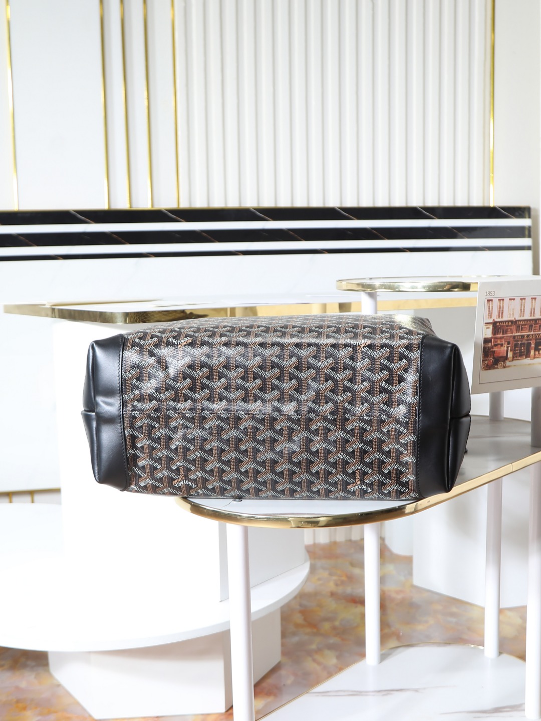 GOYARD 戈雅  托特手提 Biaude -Tote Bag (Canvas and Leather) — Dual-Use Handheld/Shoulder Bag-F0-BELBIAPMLTY