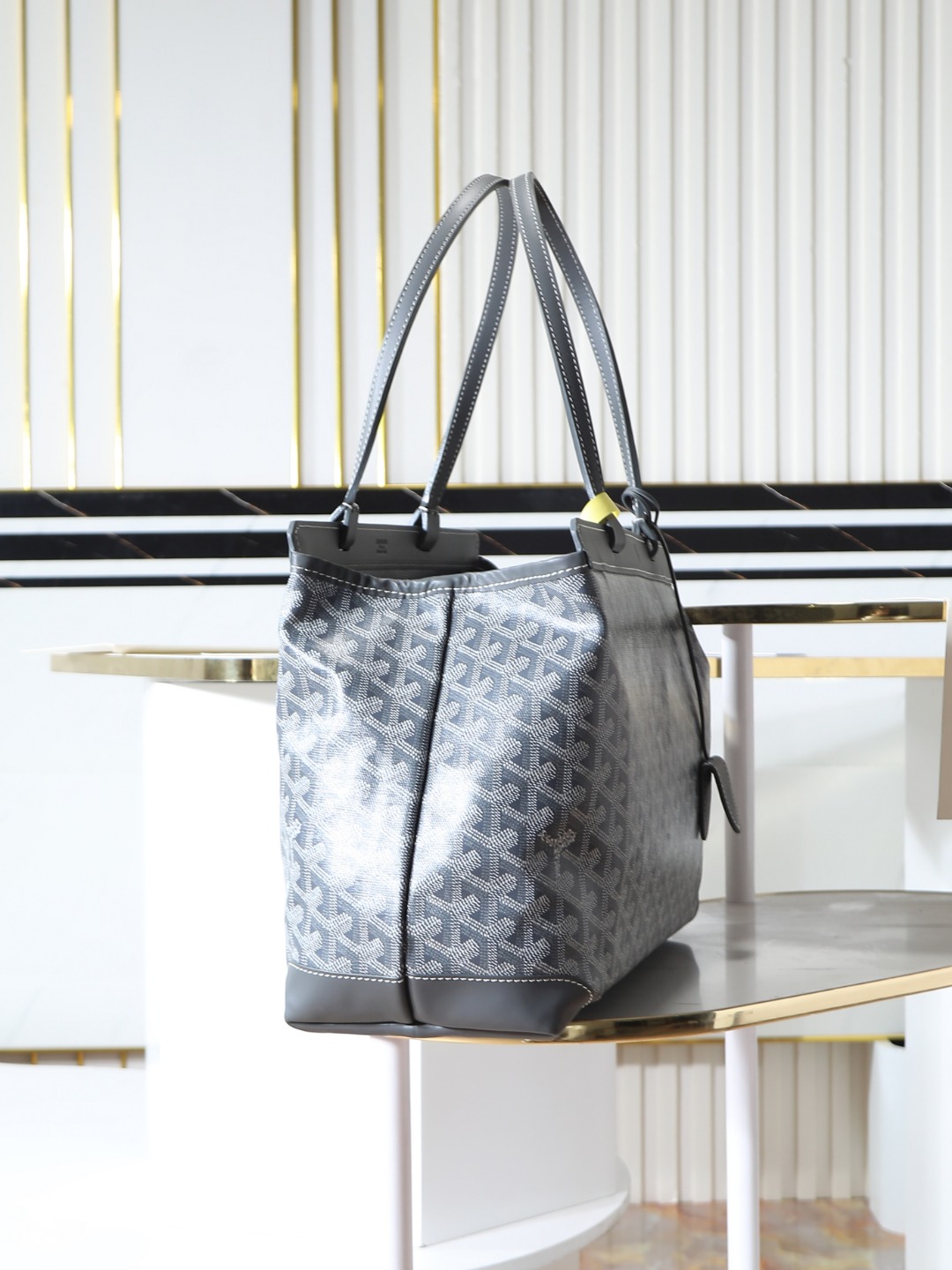 GOYARD 戈雅  托特手提 Biaude -Tote Bag (Canvas and Leather) — Dual-Use Handheld/Shoulder Bag-F0-BELBIAPMLTY