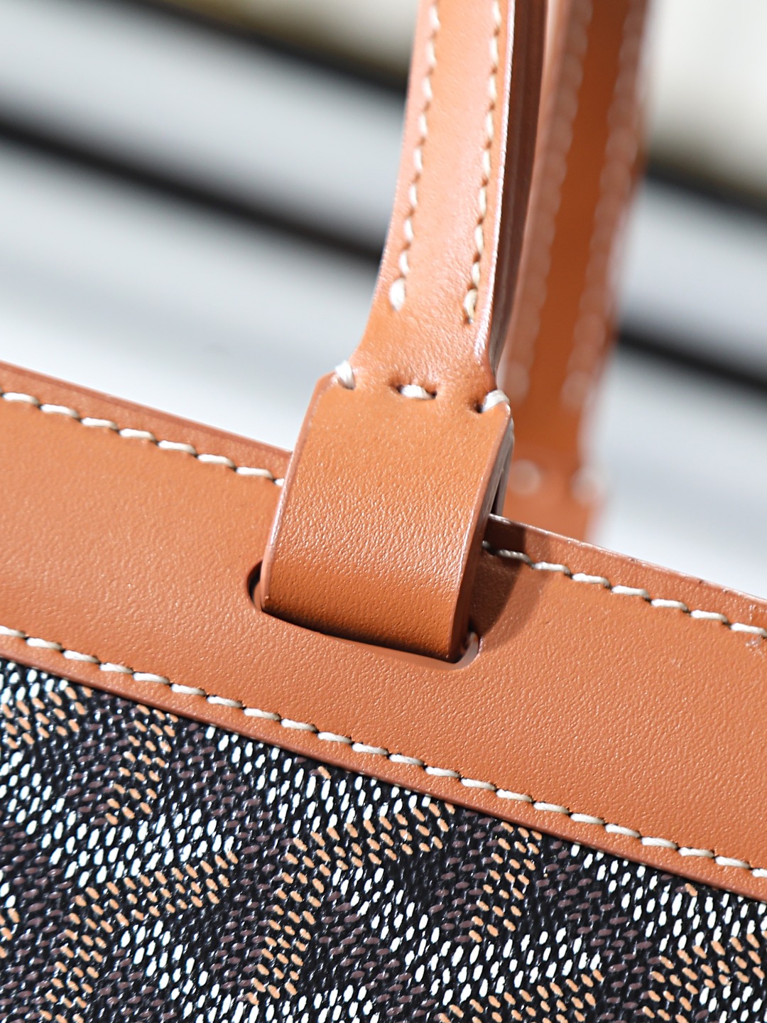 GOYARD 戈雅  托特手提 Biaude -Tote Bag (Canvas and Leather) — Dual-Use Handheld/Shoulder Bag-F0-BELBIAPMLTY