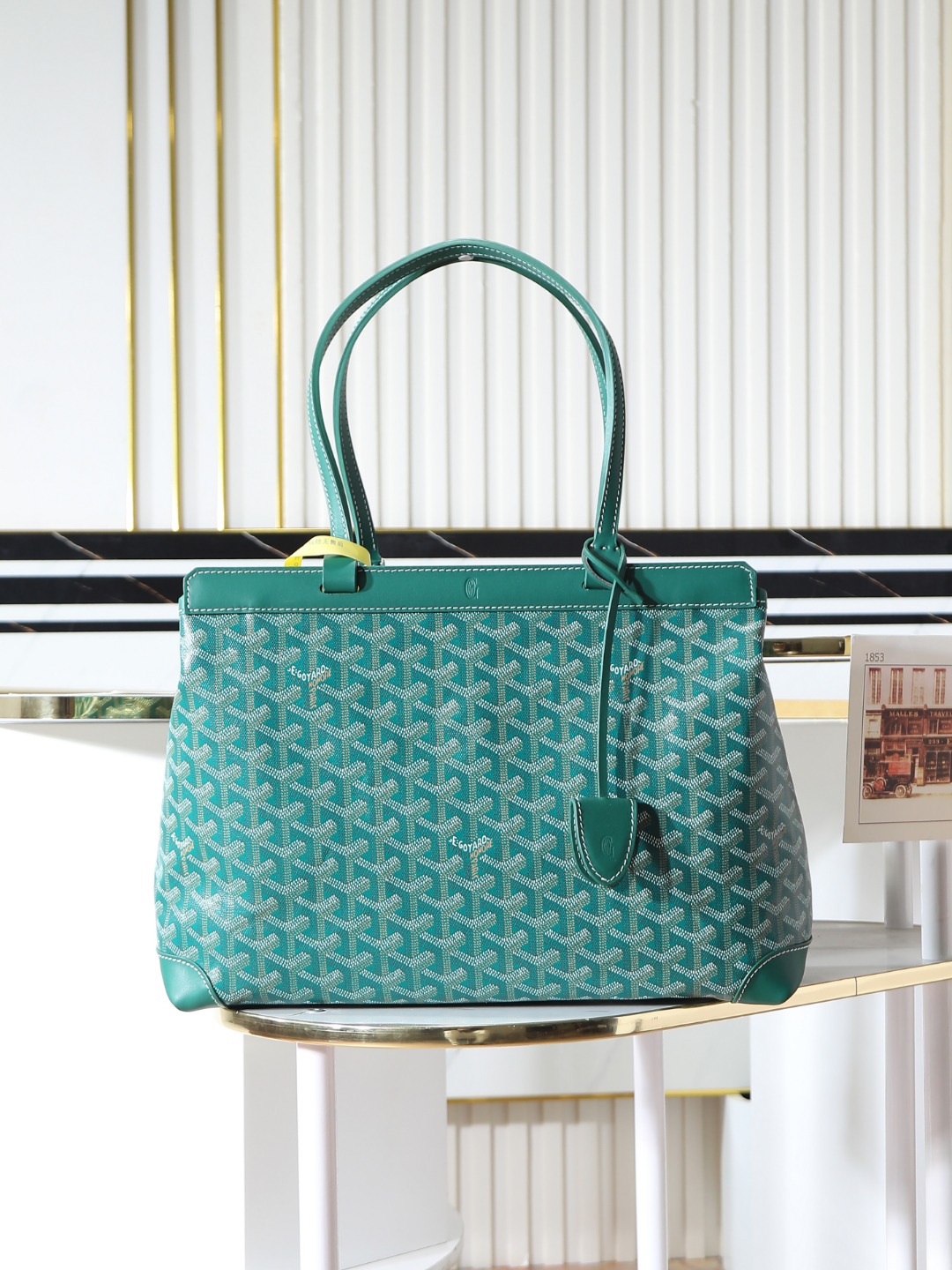GOYARD 戈雅  托特手提 Biaude -Tote Bag (Canvas and Leather) — Dual-Use Handheld/Shoulder Bag-F0-BELBIAPMLTY