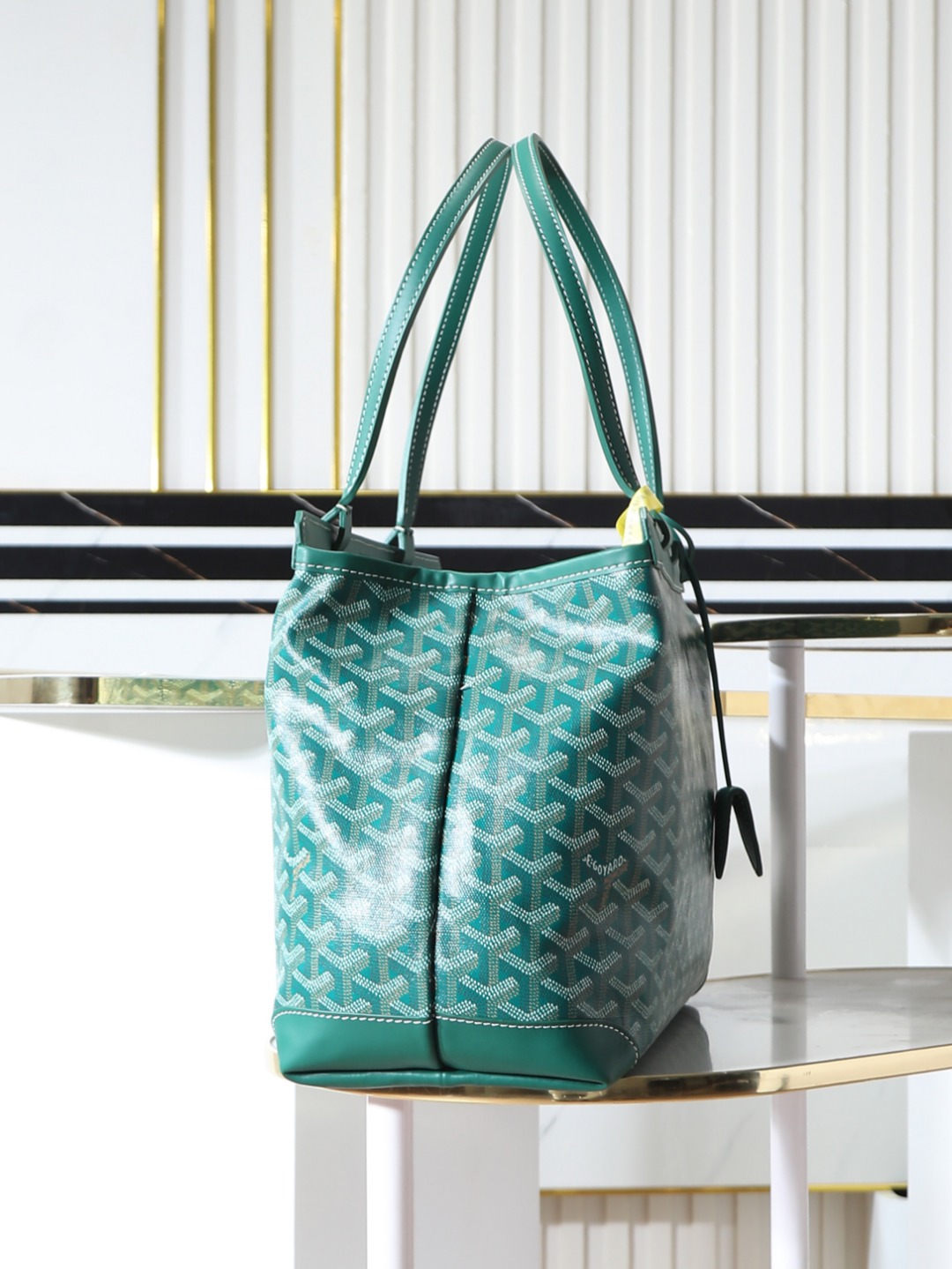 GOYARD 戈雅  托特手提 Biaude -Tote Bag (Canvas and Leather) — Dual-Use Handheld/Shoulder Bag-F0-BELBIAPMLTY