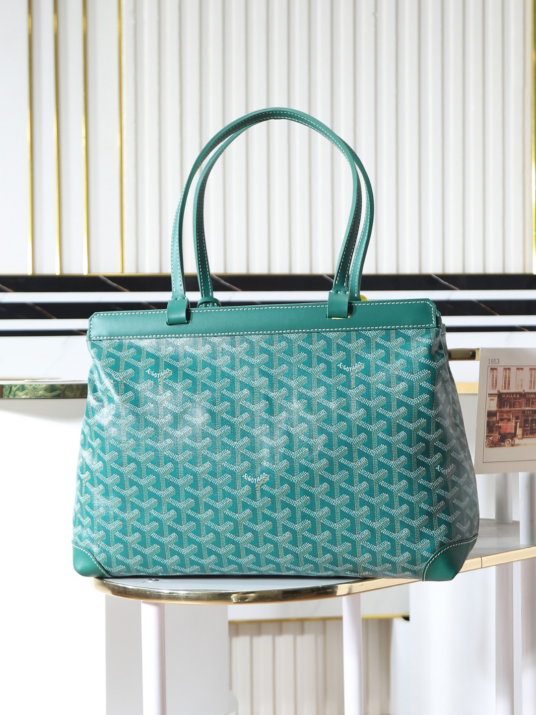 GOYARD 戈雅  托特手提 Biaude -Tote Bag (Canvas and Leather) — Dual-Use Handheld/Shoulder Bag-F0-BELBIAPMLTY