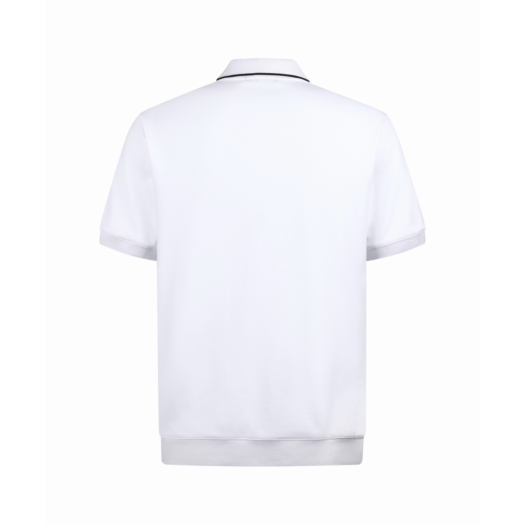 Loro Piana LP 撞色领口Polo衫 短袖 夏季 白色 A2