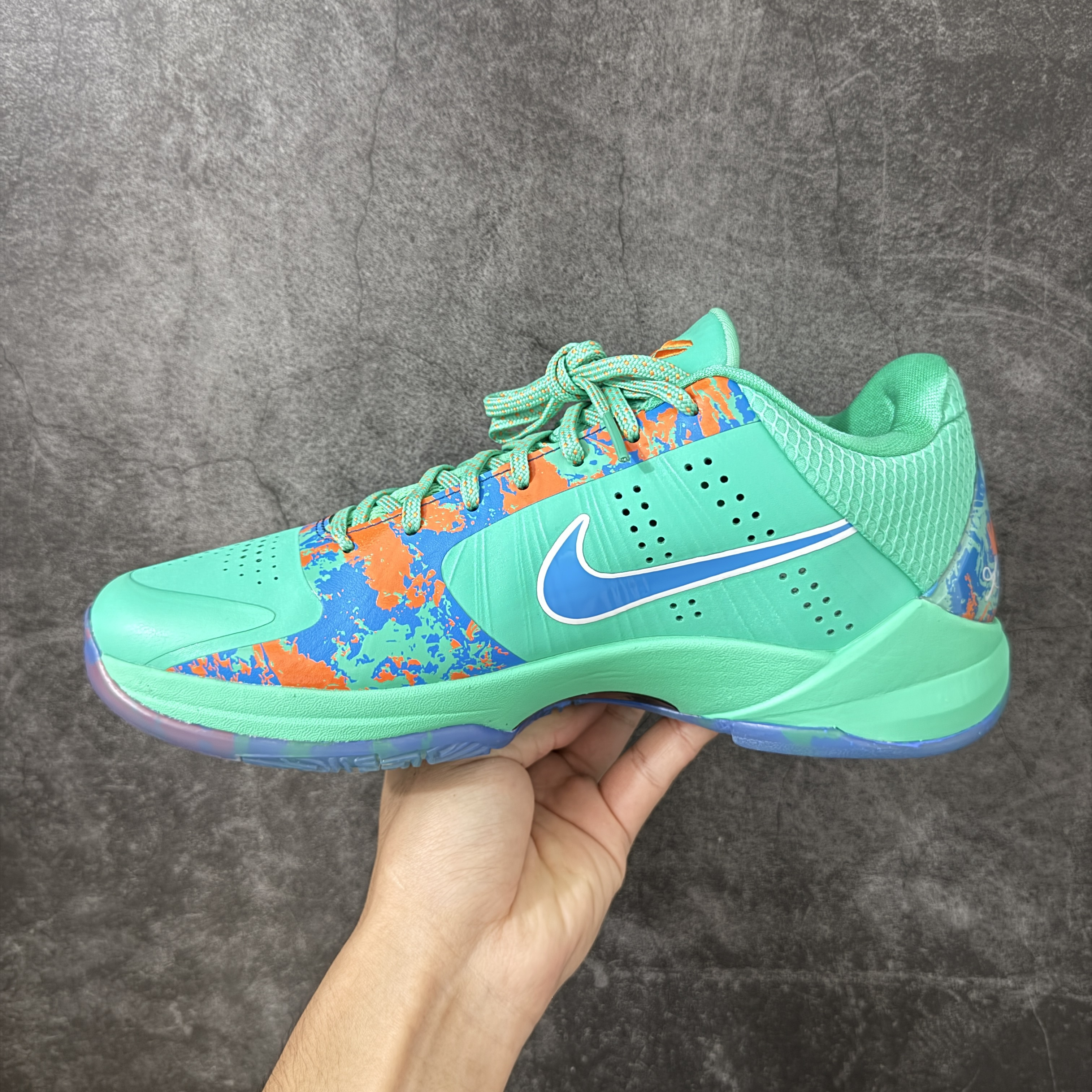 S2  Kobe5  科比 5  前掌气垫 后掌EVA 籃球鞋 球鞋 實戰鞋  真碳板  波鞋 薄荷绿自由女神 IX1200-300 
