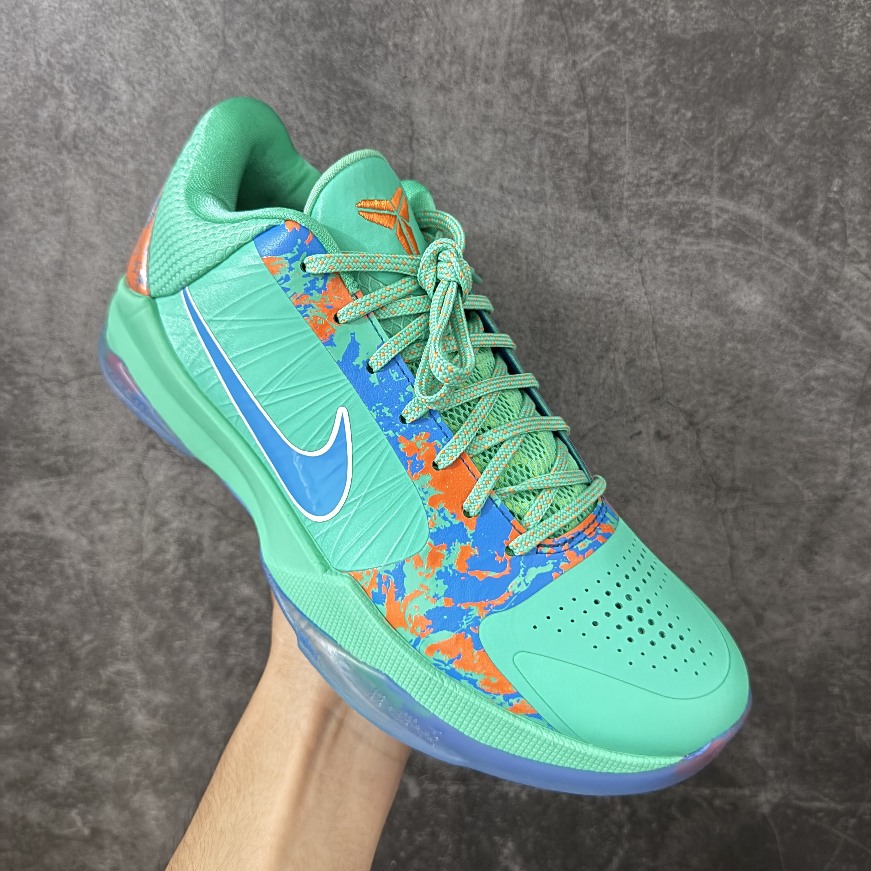 S2  Kobe5  科比 5  前掌气垫 后掌EVA 籃球鞋 球鞋 實戰鞋  真碳板  波鞋 薄荷绿自由女神 IX1200-300 