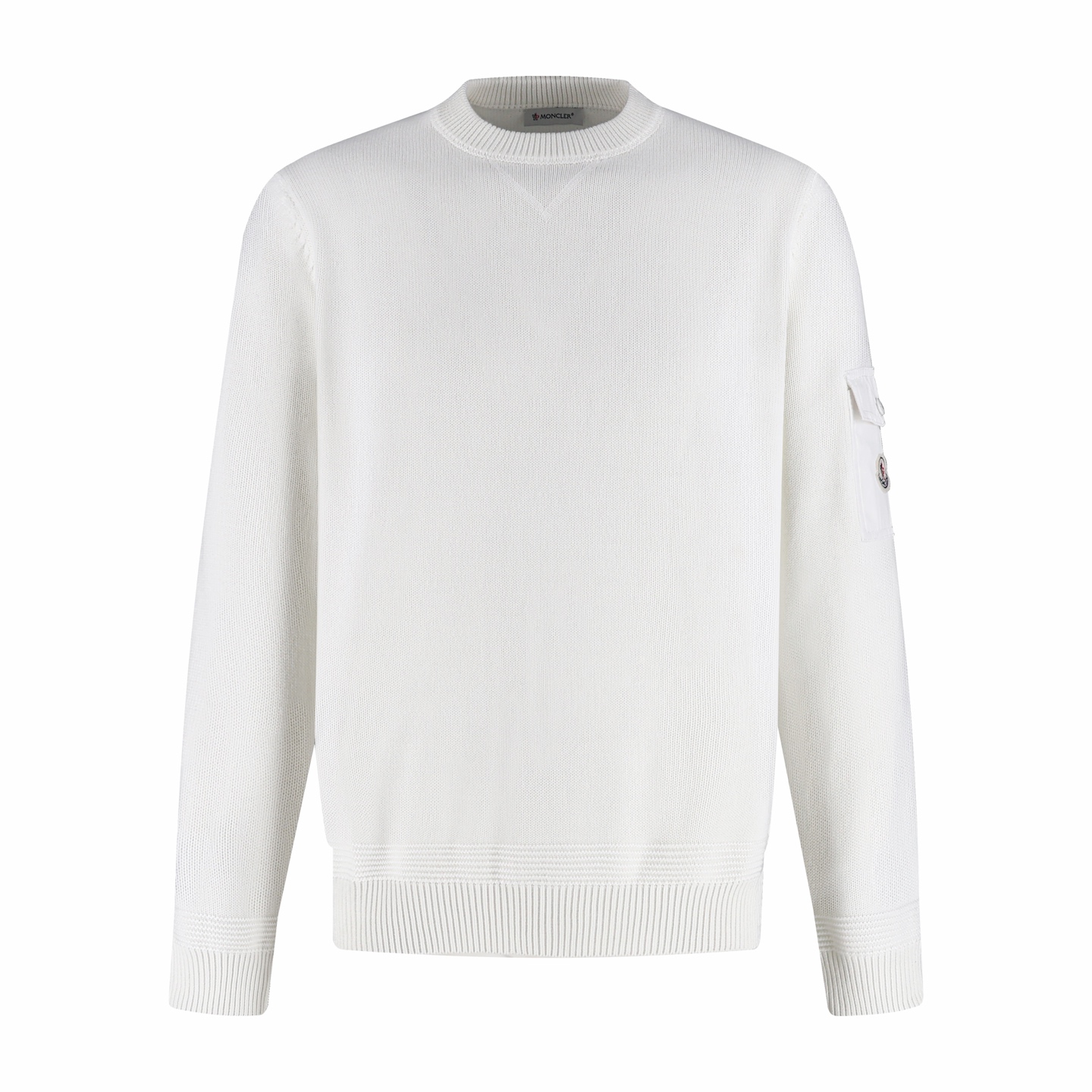 Moncler 蒙口 袖口袋圆领毛衣 针织衫 秋冬 外套 蓝色 黑色 白色 B0