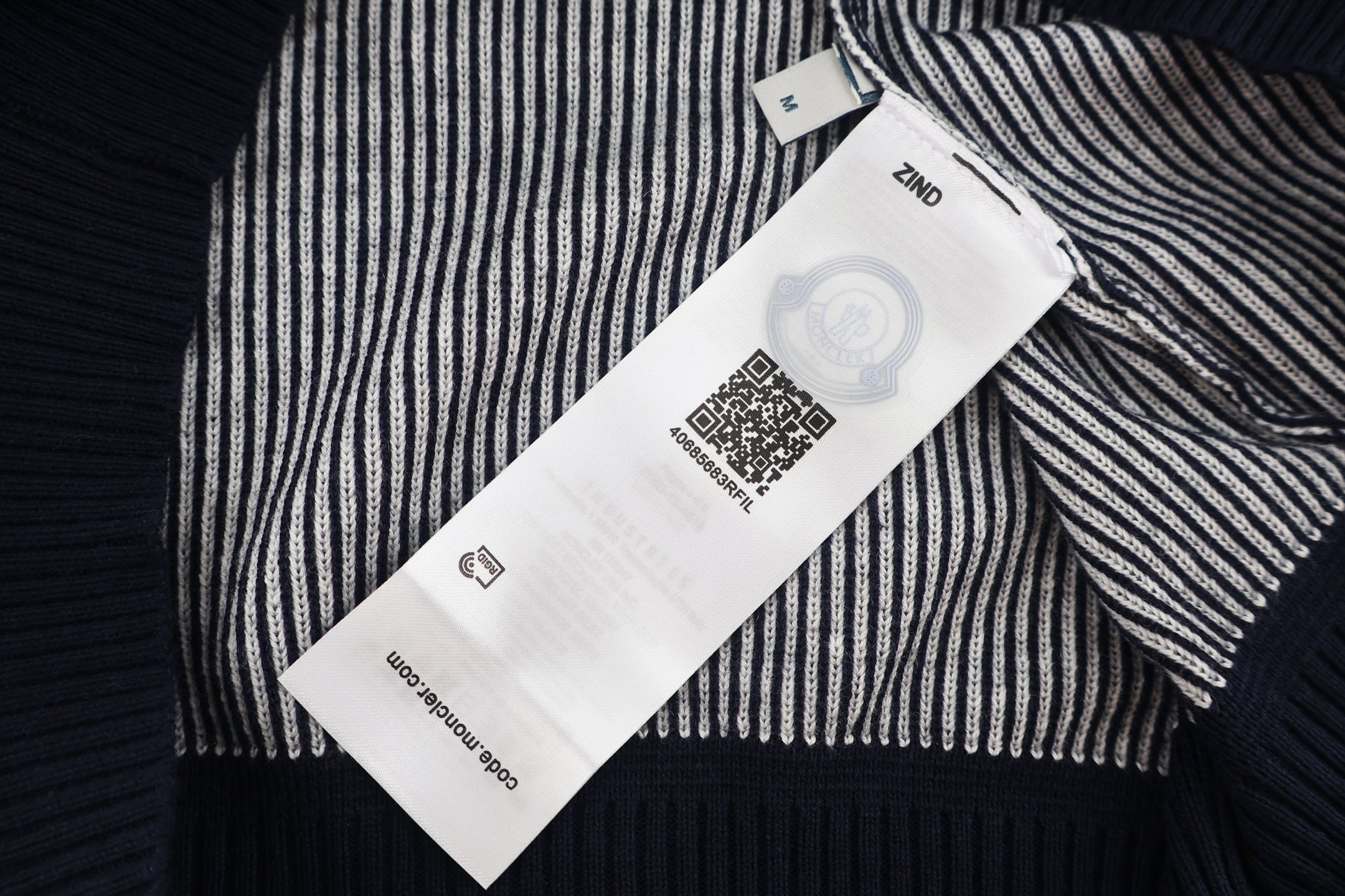 Moncler 蒙口 条纹提花针织毛衣 针织衫 秋冬 外套 灰色 绿色 B5