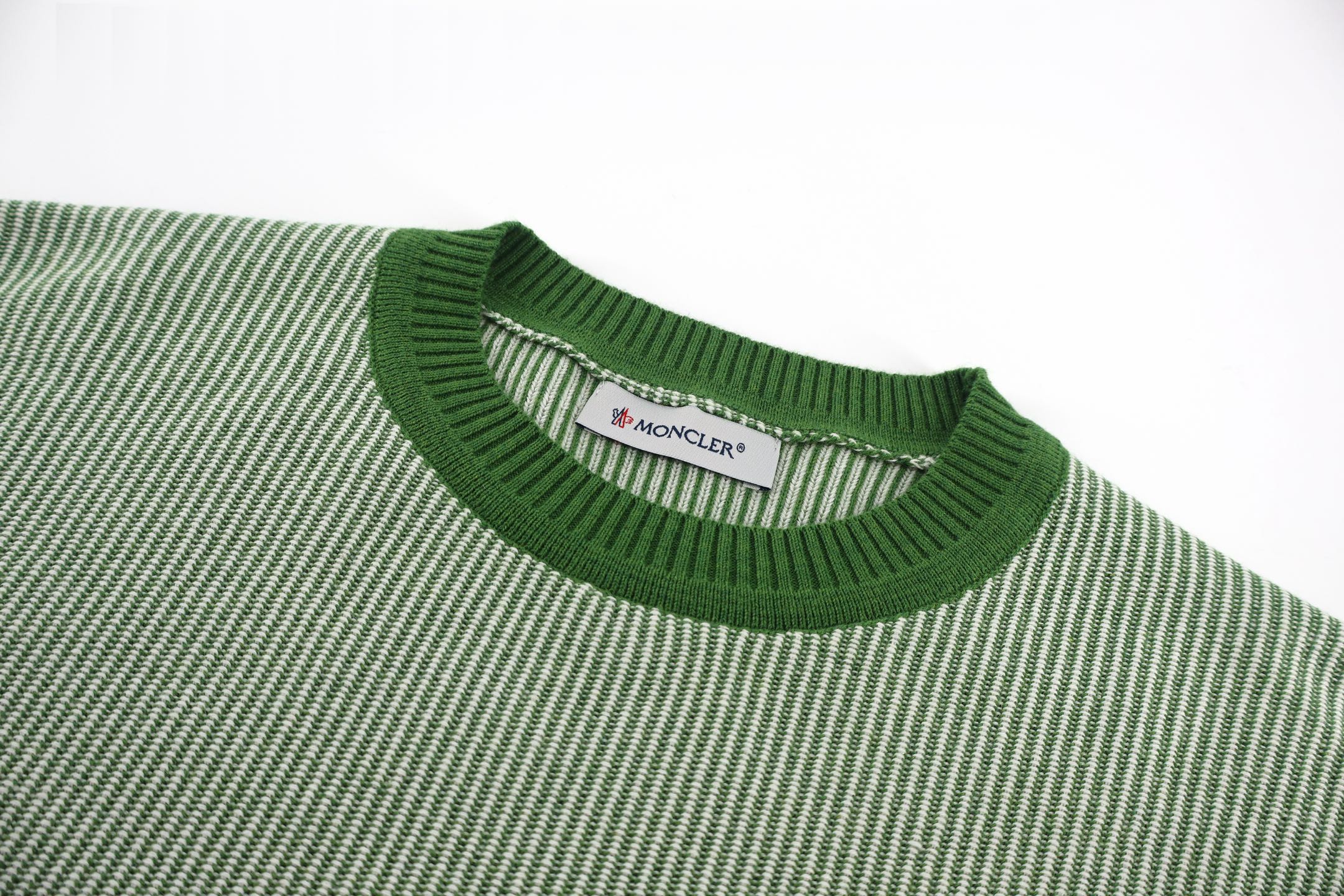 Moncler 蒙口 条纹提花针织毛衣 针织衫 秋冬 外套 灰色 绿色 B5
