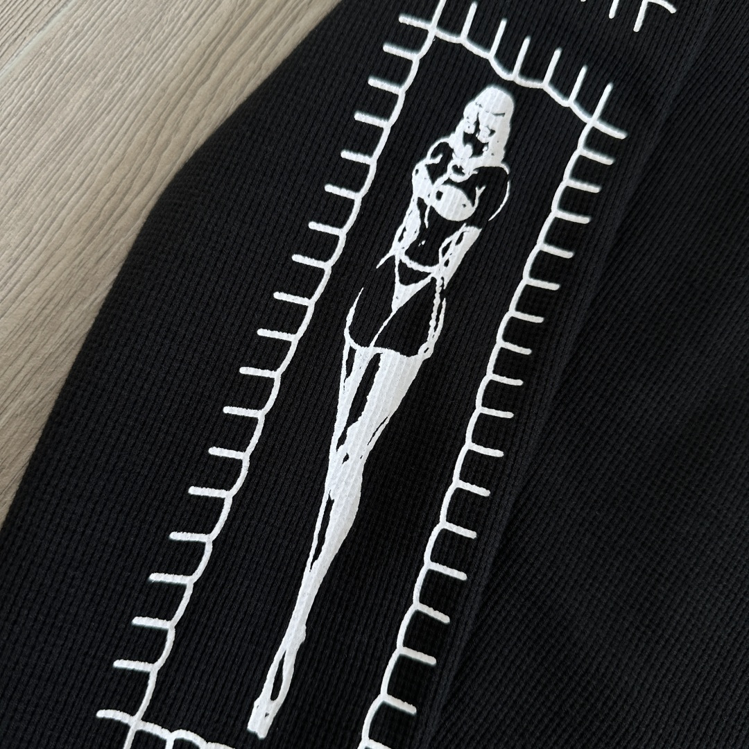 Chrome Hearts ch 克罗心  DEADLY DOLL 华夫格美少女 马蹄  女款 黑色 白色 
