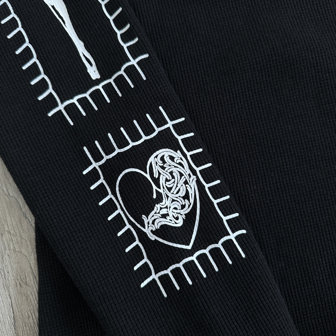 Chrome Hearts ch 克罗心  DEADLY DOLL 华夫格美少女 马蹄  女款 黑色 白色 