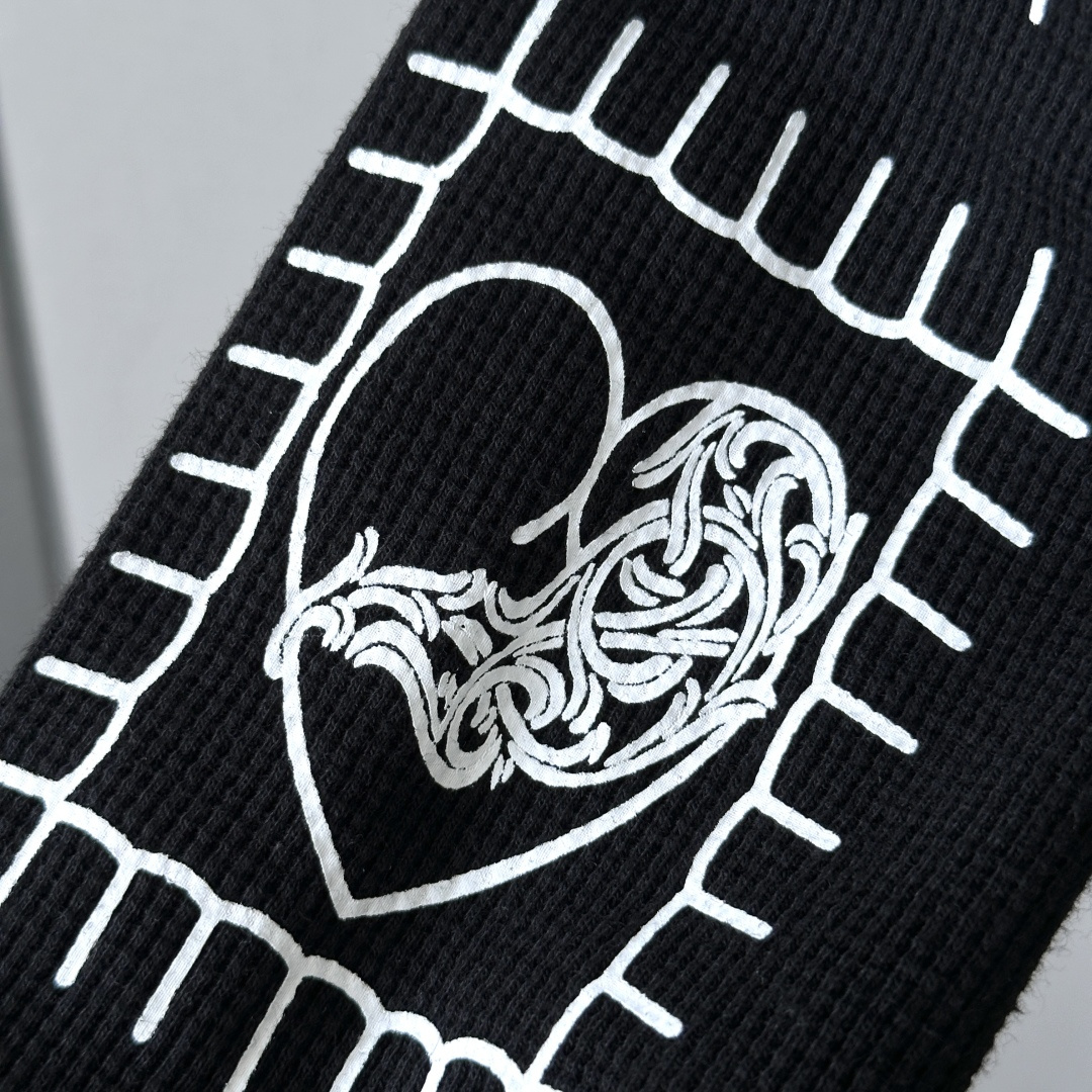 Chrome Hearts ch 克罗心  DEADLY DOLL 华夫格美少女 马蹄  女款 黑色 白色 