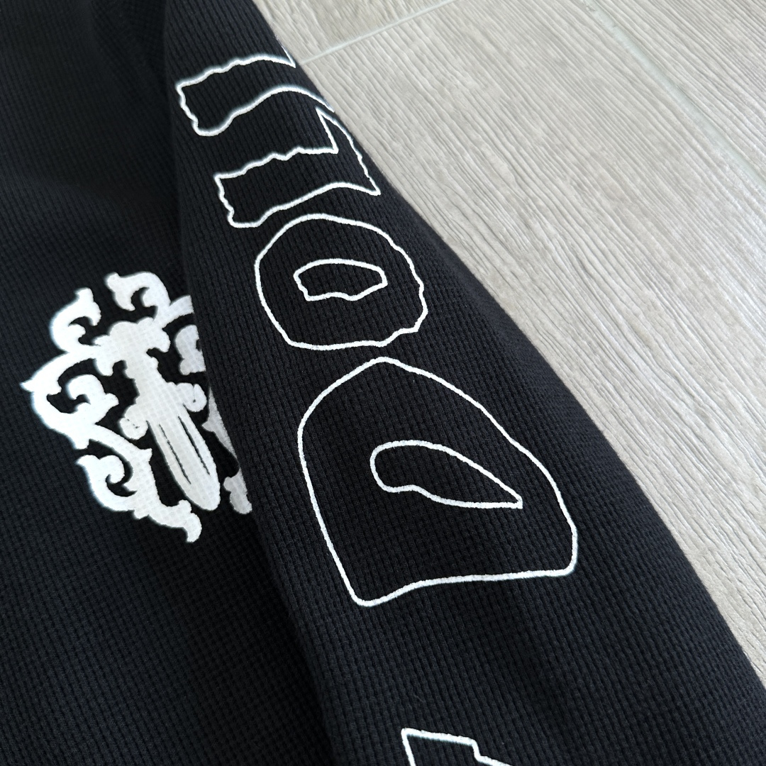 Chrome Hearts ch 克罗心  DEADLY DOLL 华夫格美少女 马蹄  女款 黑色 白色 